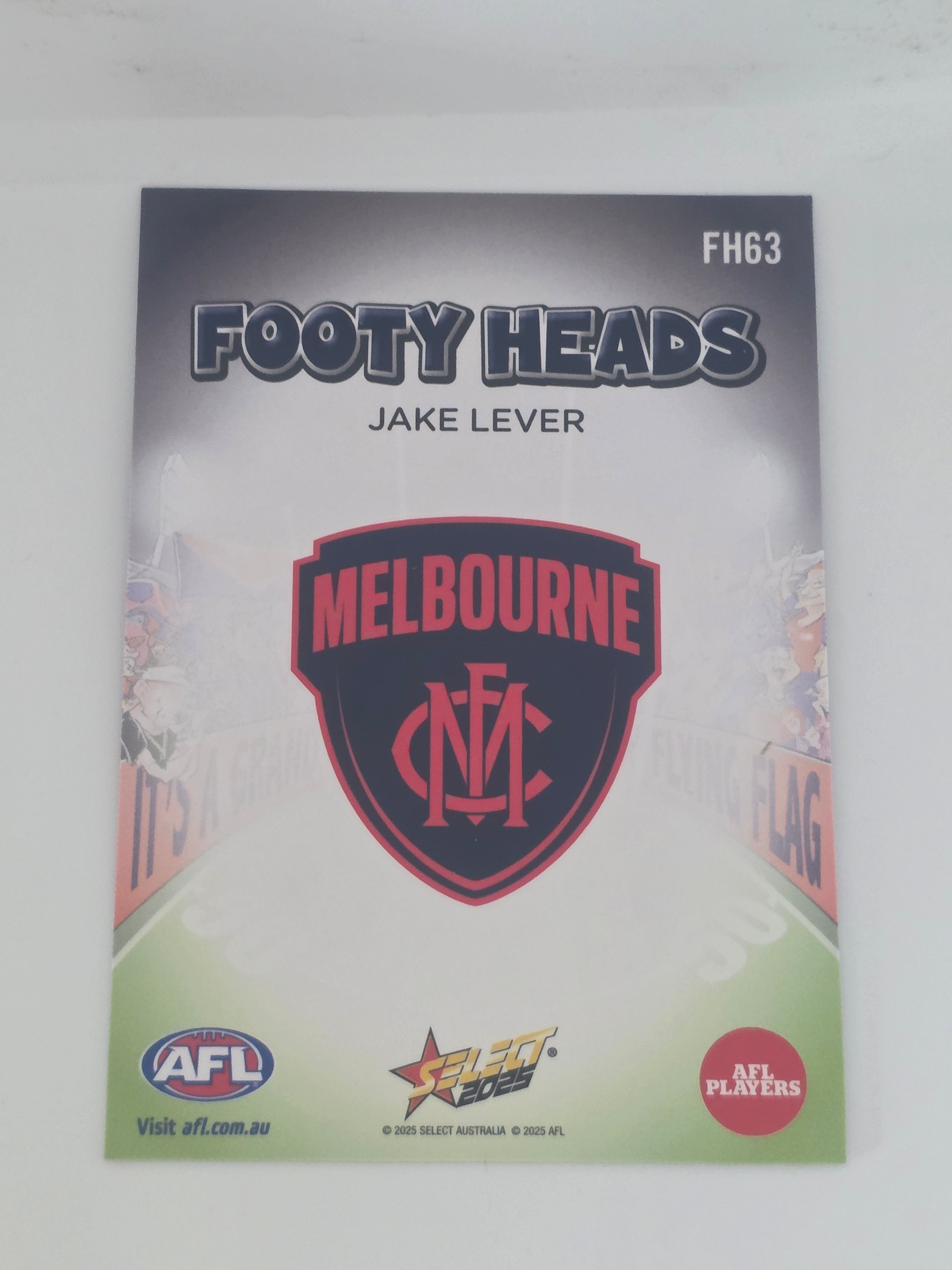 AFL Footy Stars 2025 | Footy Heads | #FH63 | J. Lever | Melbourne