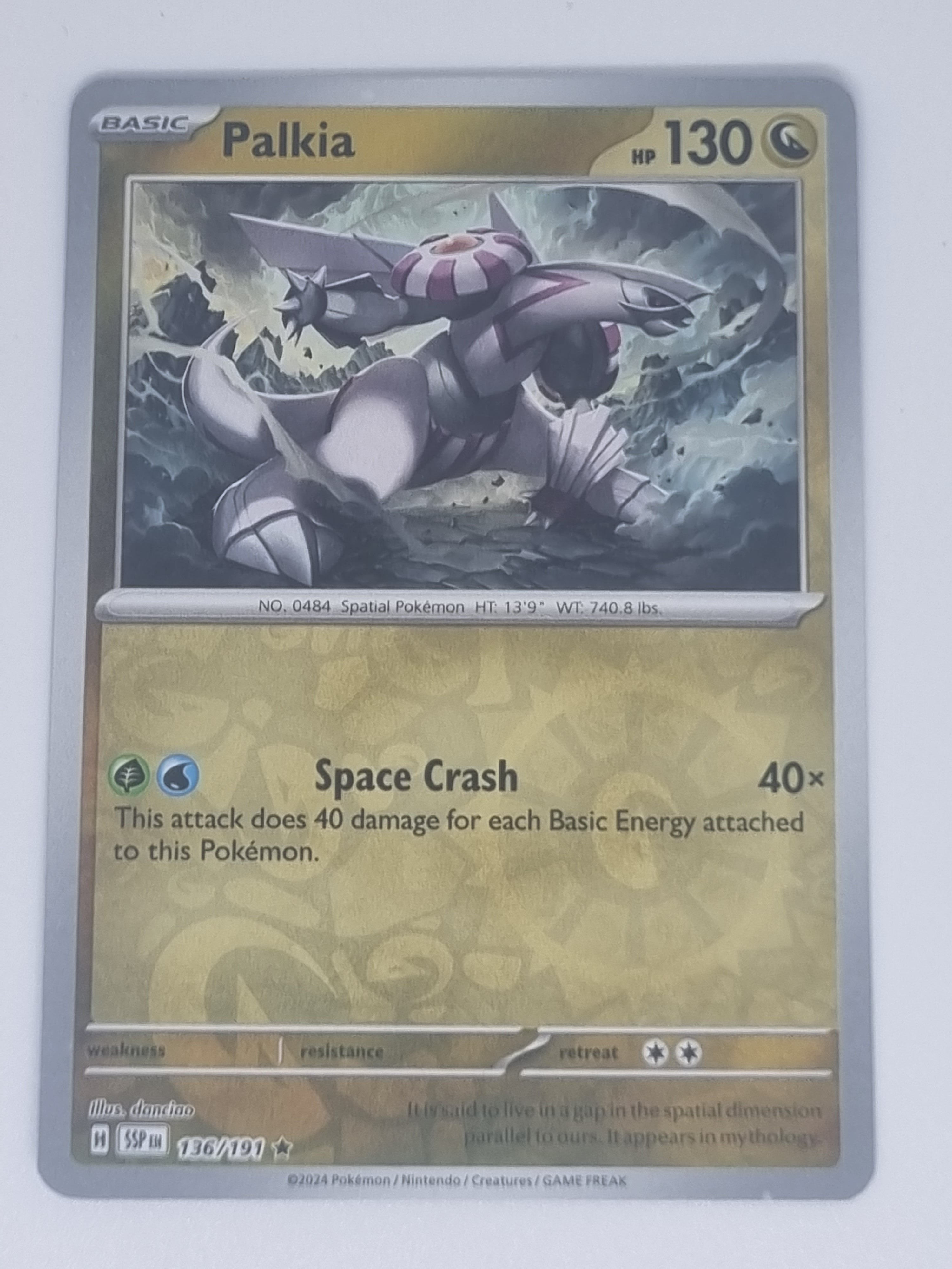 Pokemon TCG - Surging Sparks - #136/191 - Reverse Holo - Palkia - Rare