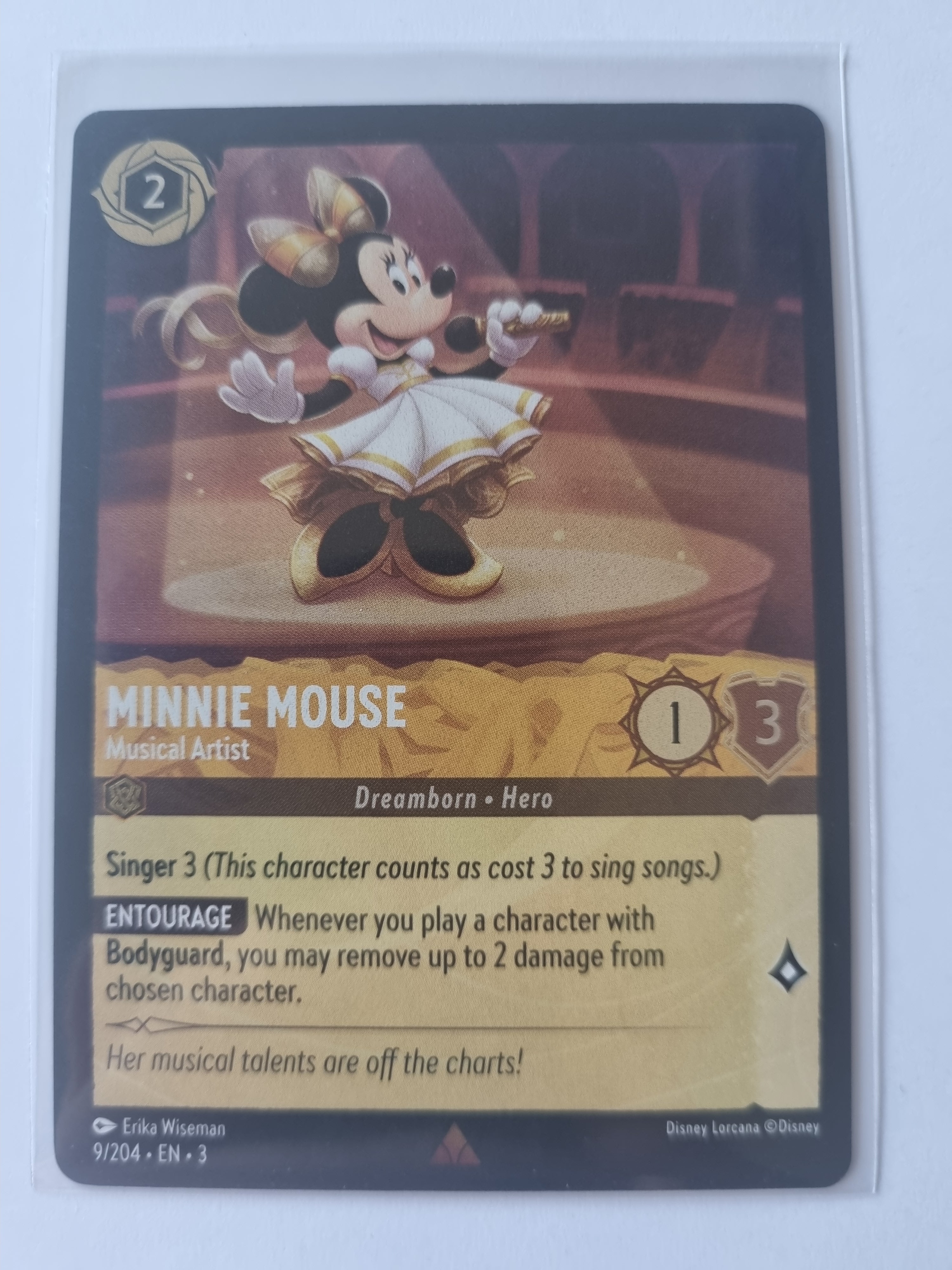 Into the Inklands - Coldfoil - Minnie Mouse - Musical Artist 009/204 Rare