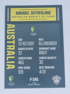 2024-25 LUXE Cricket Traders - Parallel - #P045 - Annabel Sutherland - Aust T20