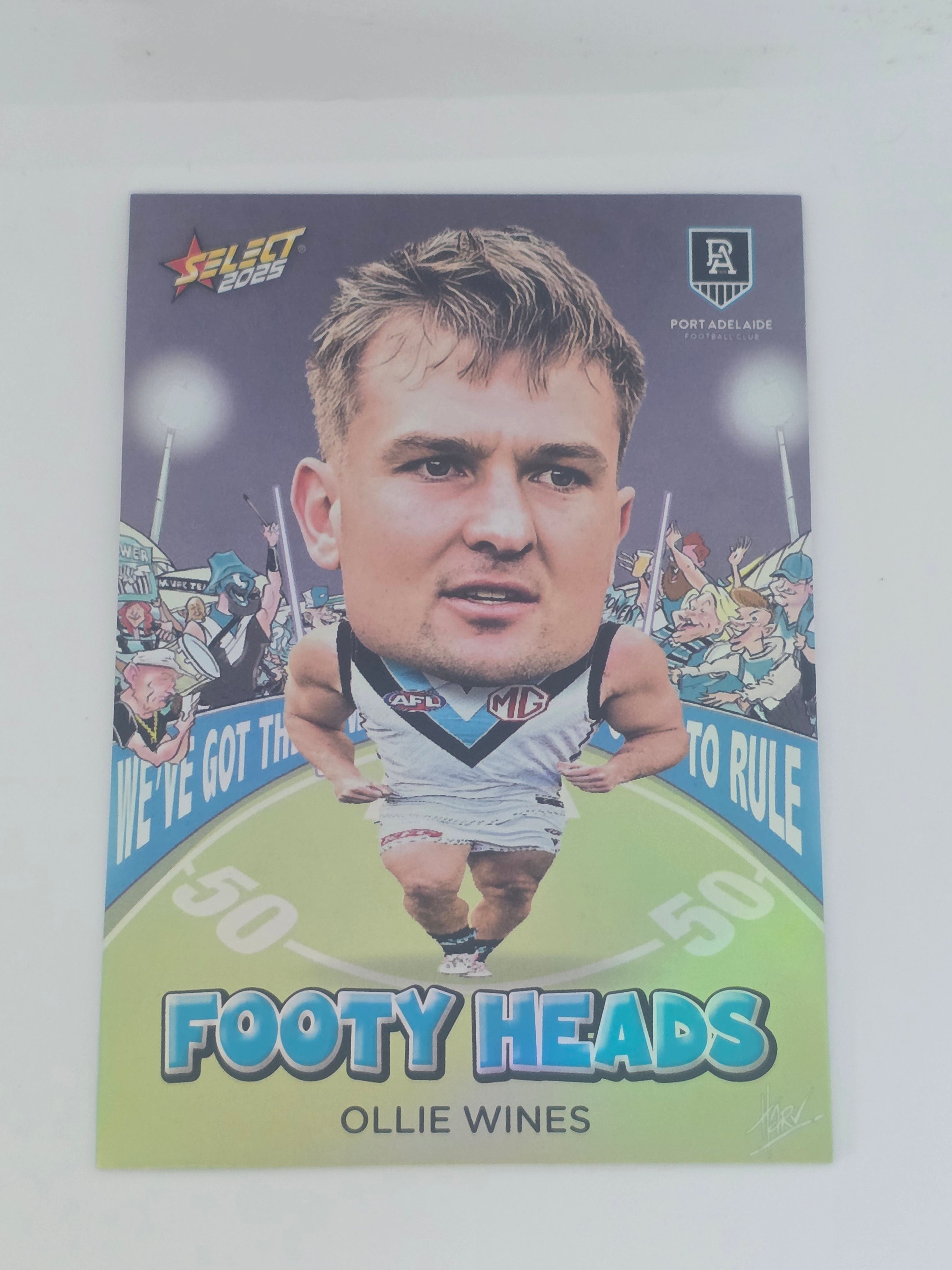 AFL Footy Stars 2025 | Footy Heads | #FH78 | O. Wines | Port Adelaide