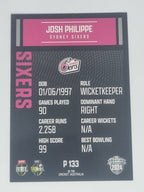 2024-25 LUXE Cricket Traders - Parallel - #P133 - Josh Philippe - Sixers