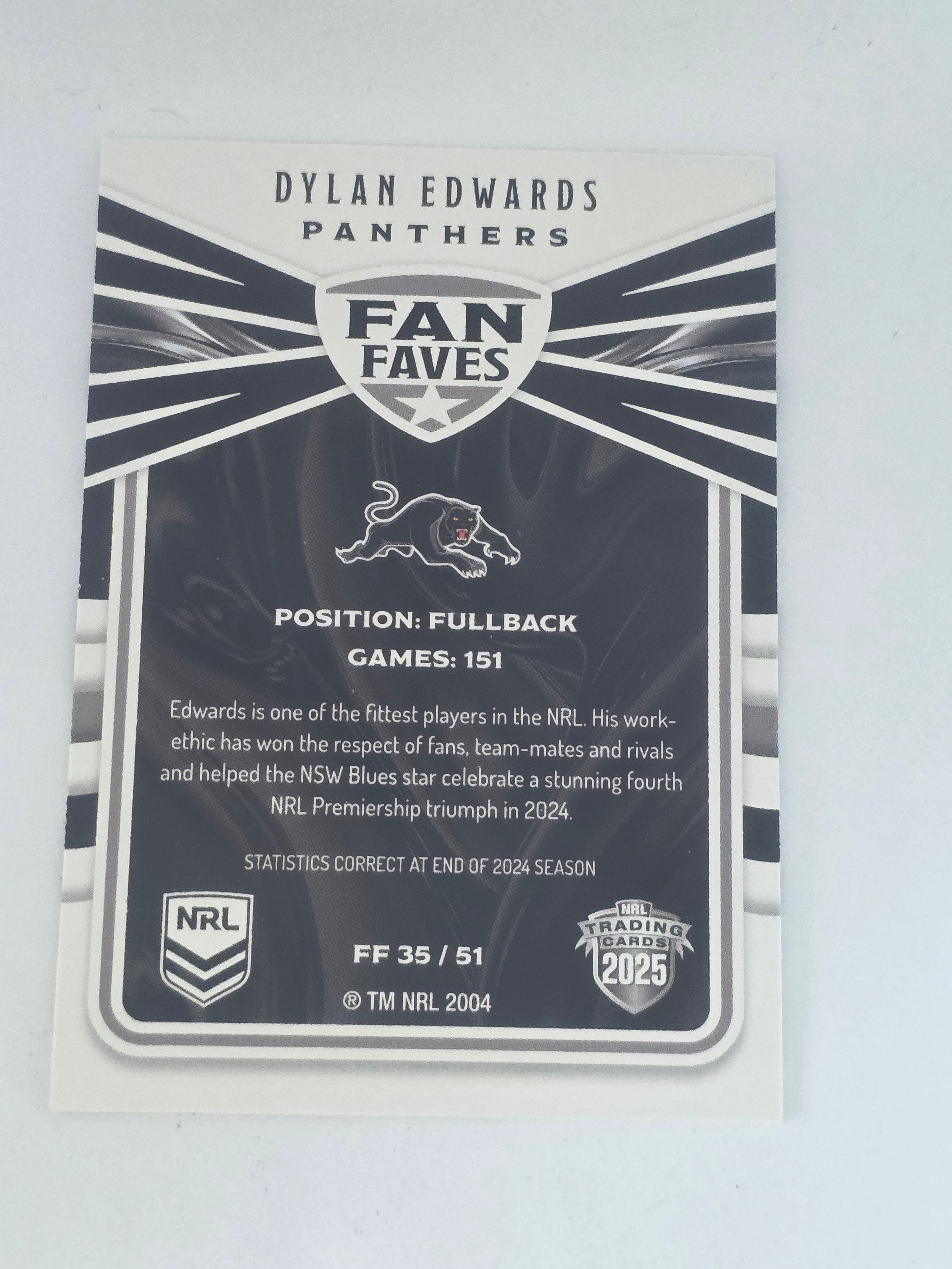 NRL 2025 Traders | Fan Favourites | #FF35 | Dylan Edwards | Panthers