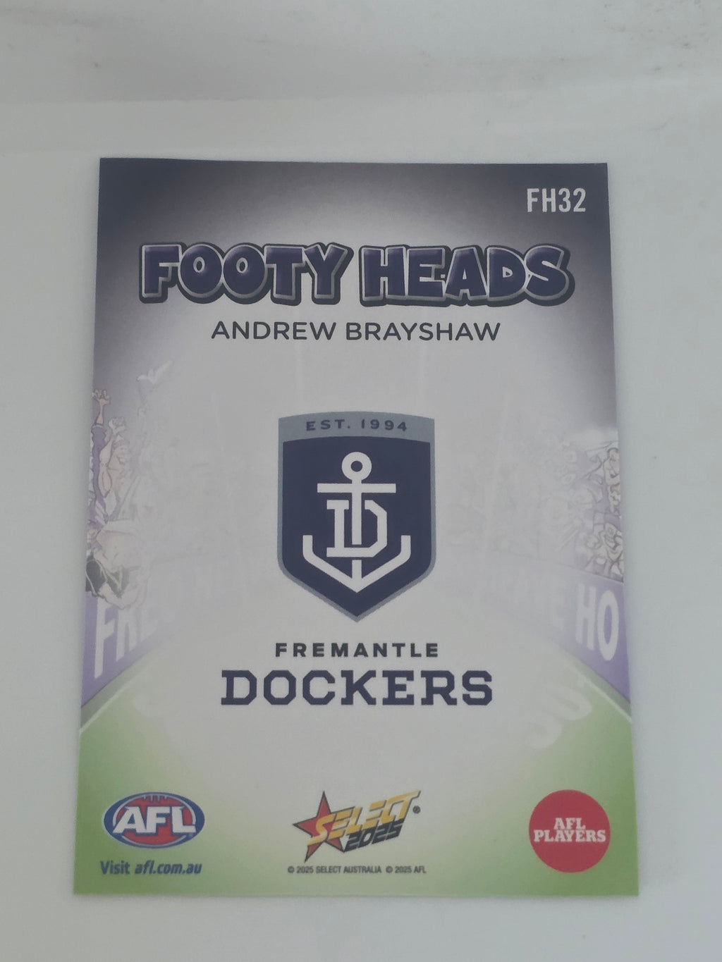 AFL Footy Stars 2025 | Footy Heads | #FH32 | A. Brayshaw | Fremantle
