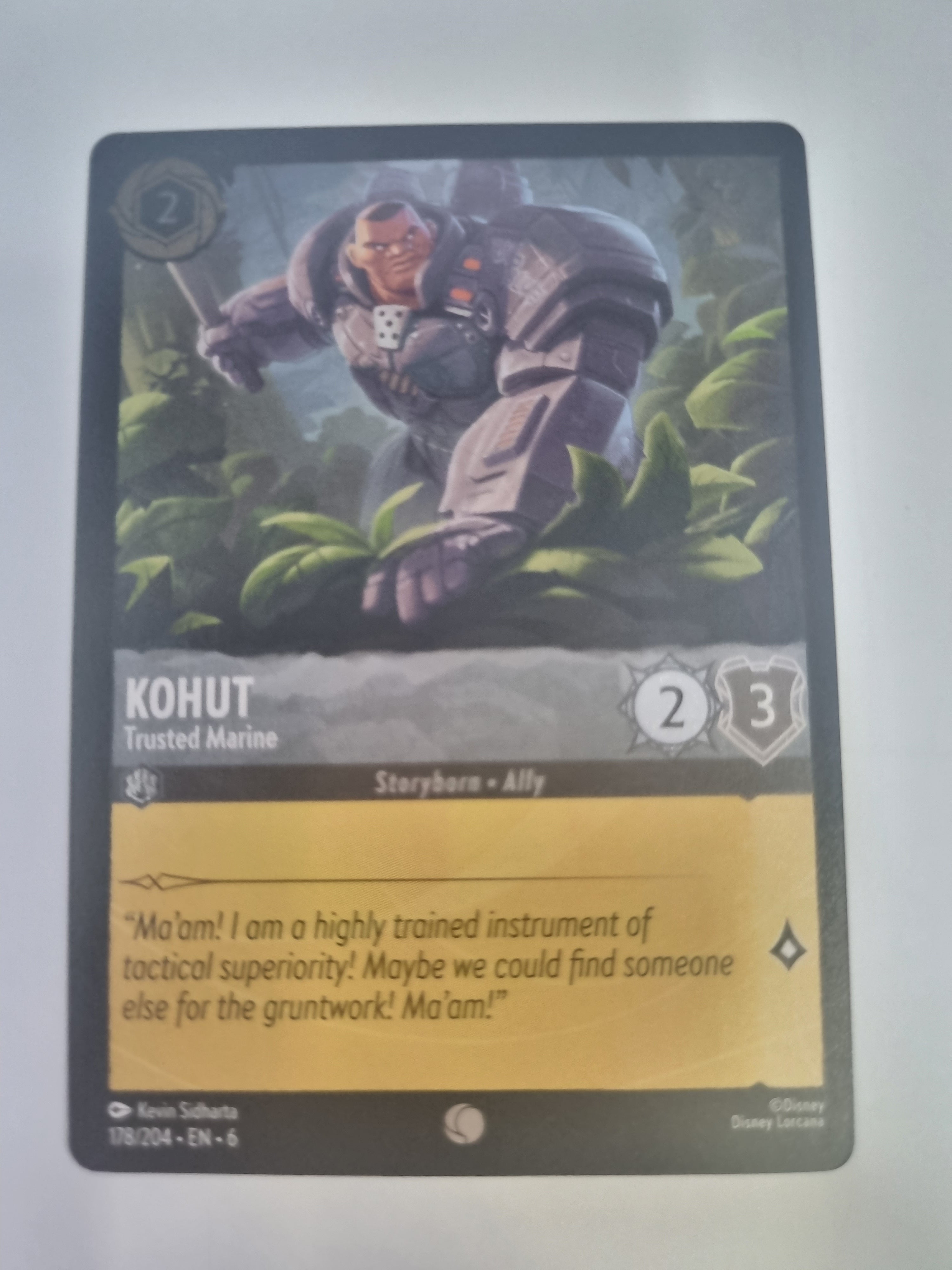 Lorcana Azurite Sea - COLDFOIL - Kohut - Trusted Marine - #178/204 - Common