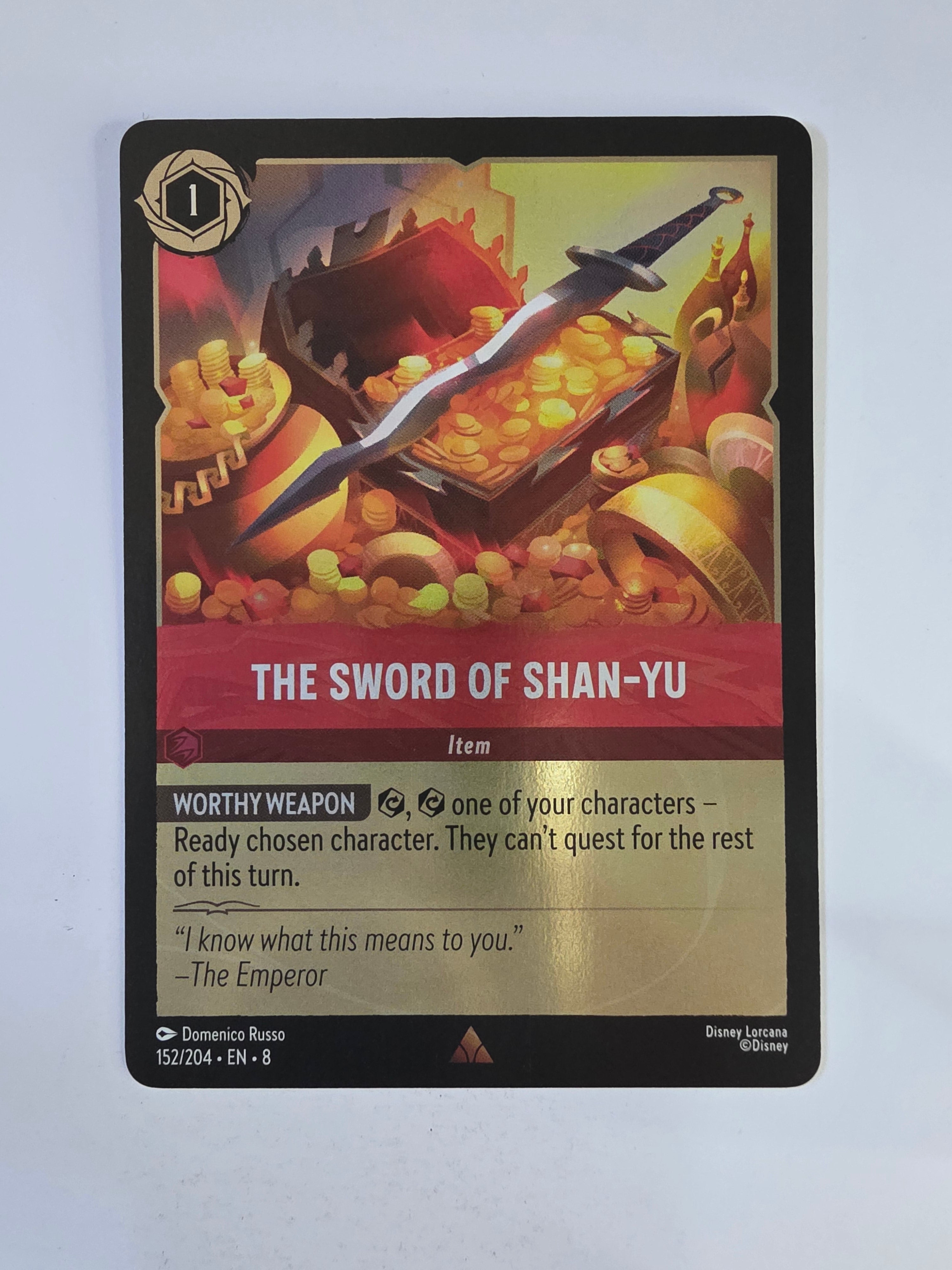 Disney Lorcana Reign of Jafar | Coldfoil | The Sword of Shan Yu | #152 | Rare
