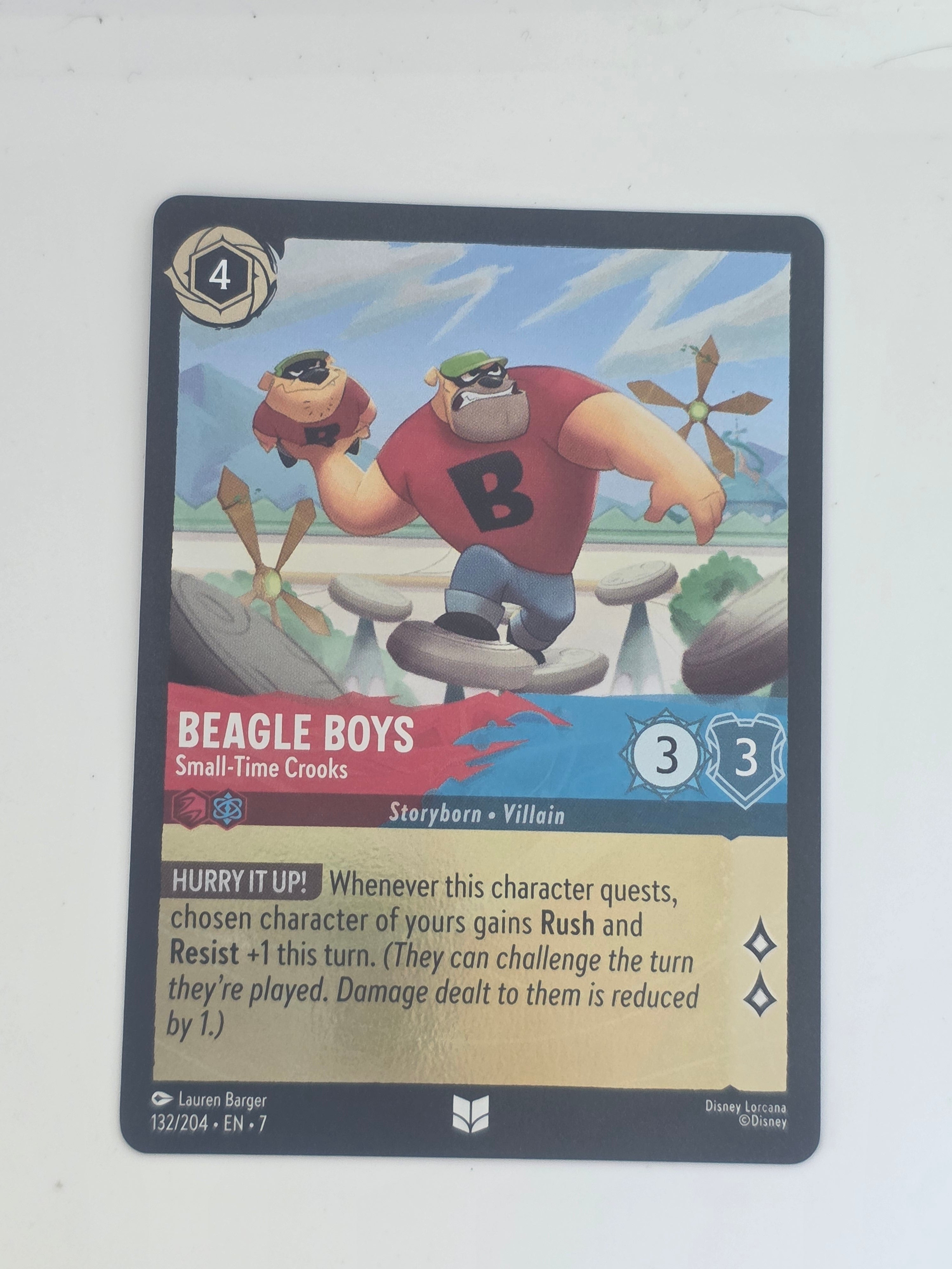 Lorcana | Archazia's Island COLDFOIL #132/204 Beagle Boys Small-time Crooks U/C