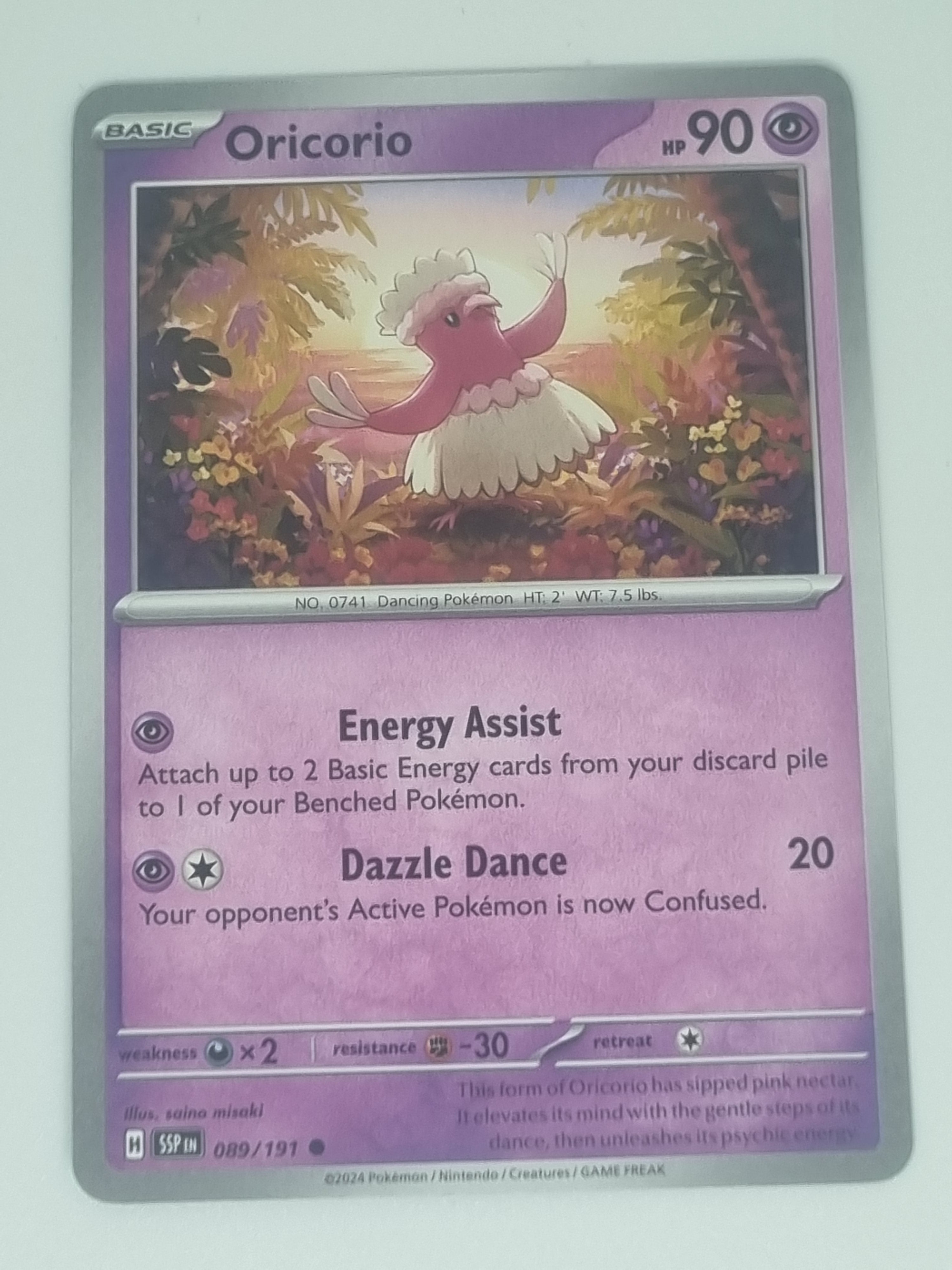Pokemon TCG - Surging Sparks - #089/191 - Oricorio - Common