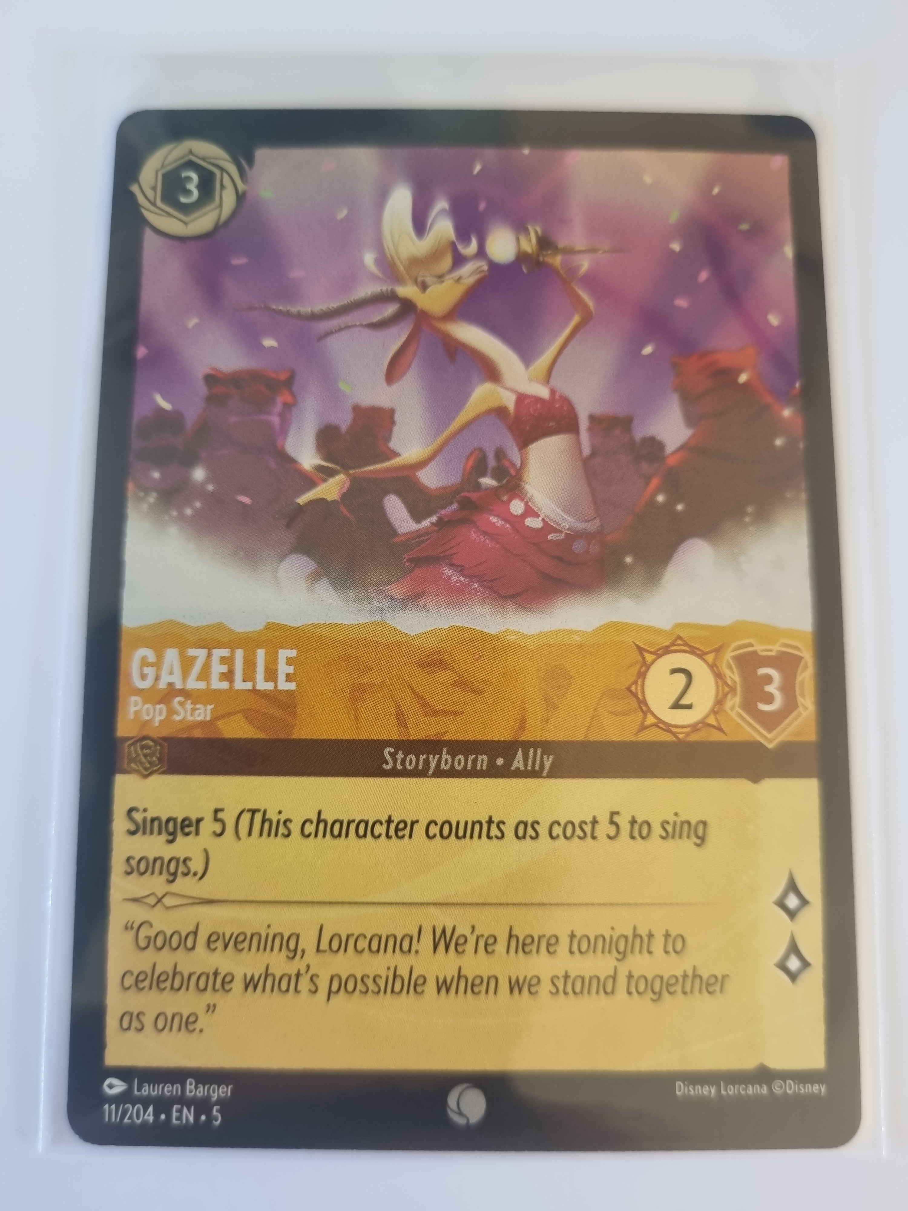 Shimmering Skies - Coldfoil - Gazelle - Pop Star - 11/204 - Common
