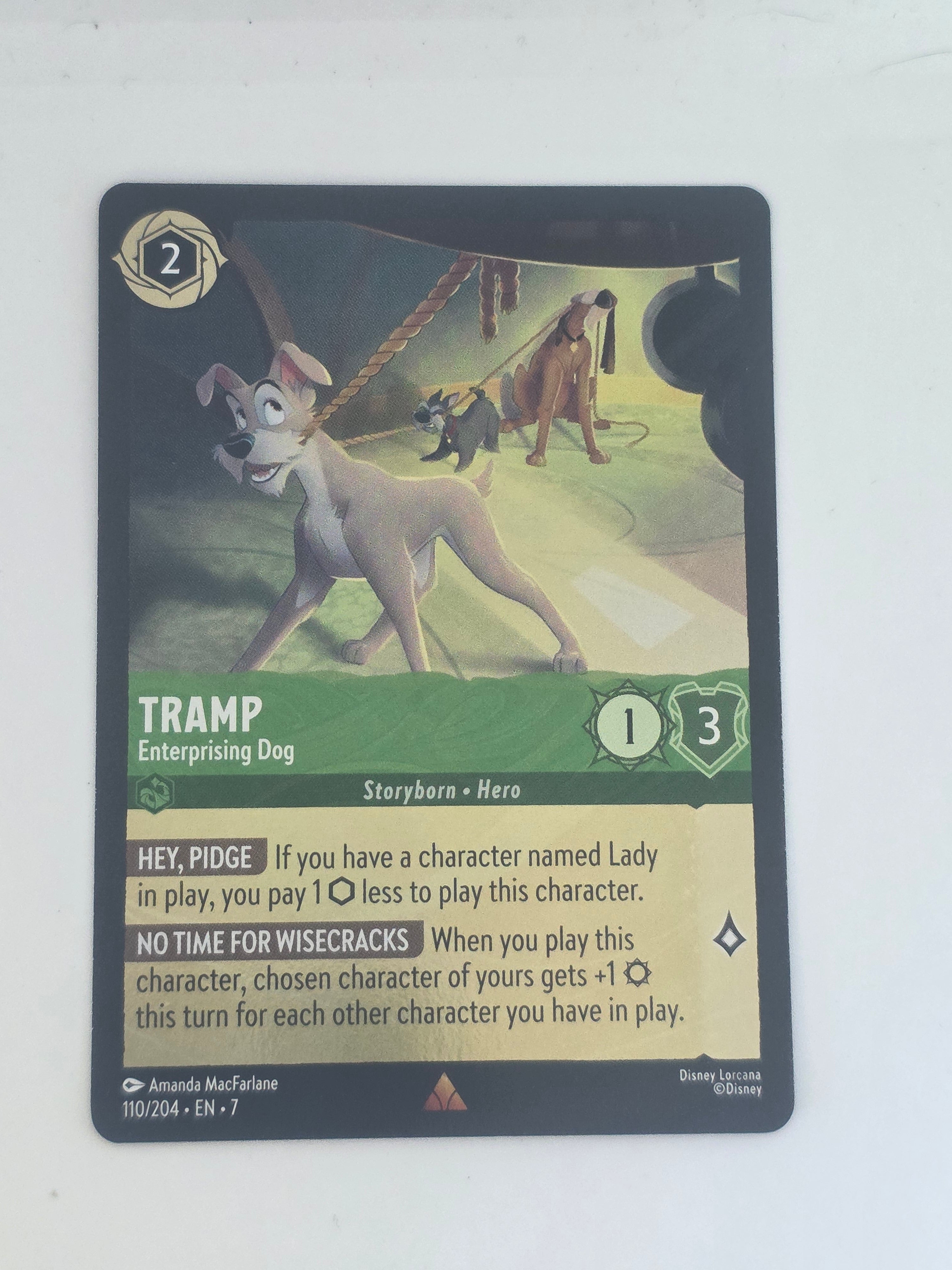 Lorcana | Archazia's Island COLDFOIL #110/204 | Tramp - Enterprising Dog | Rare