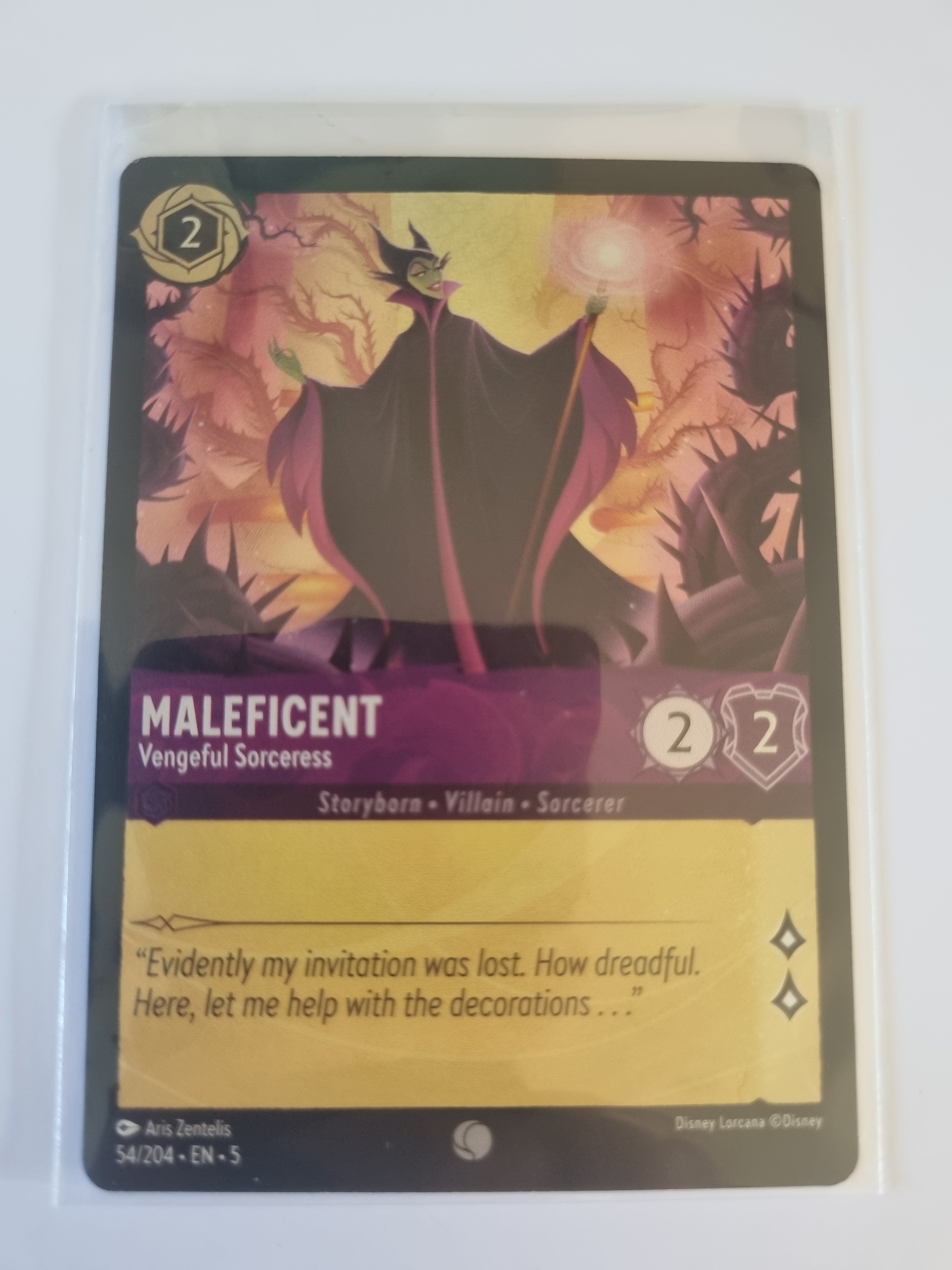 Shimmering Skies - Coldfoil - Maleficent - Vengeful Sorceress - 54/204 - Common