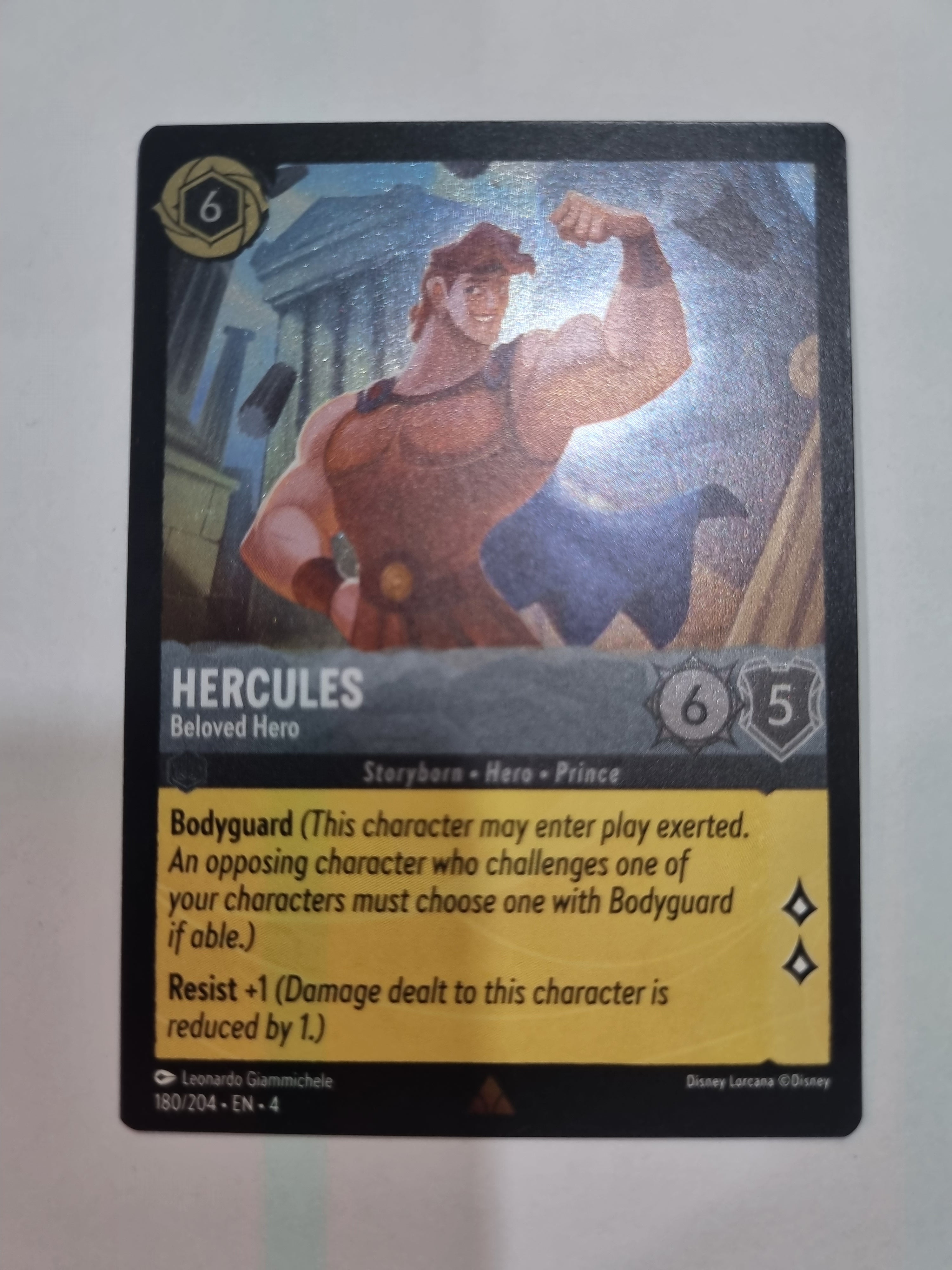 Ursula's Return - Coldfoil - Hercules - Beloved Hero - 180/204 - Rare
