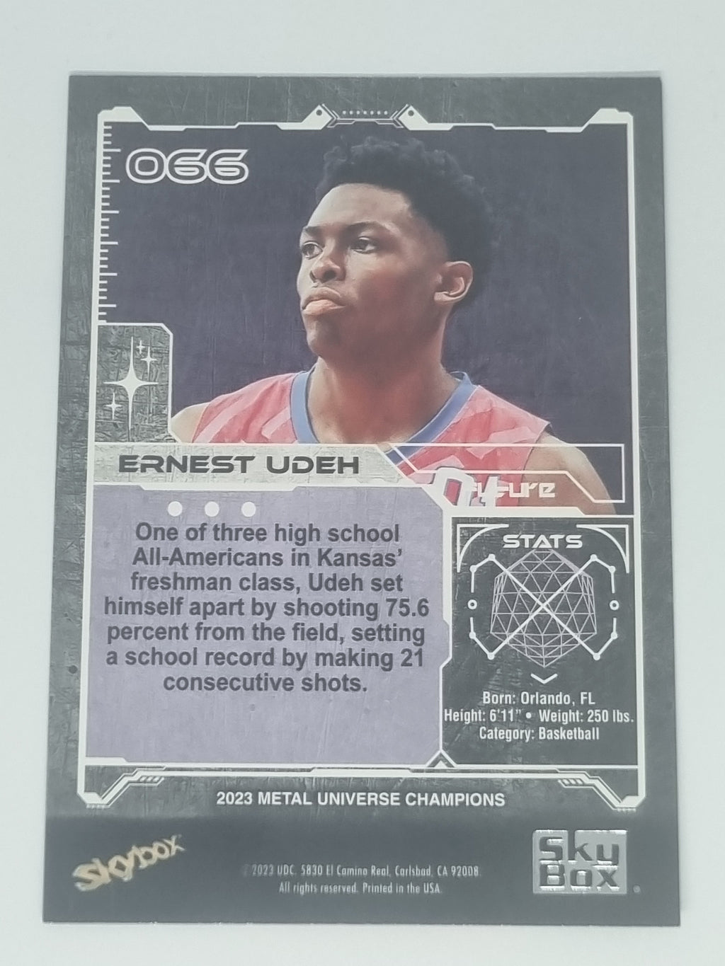2023 Skybox Metal Universe Champions - #066 - Ernest Udeh