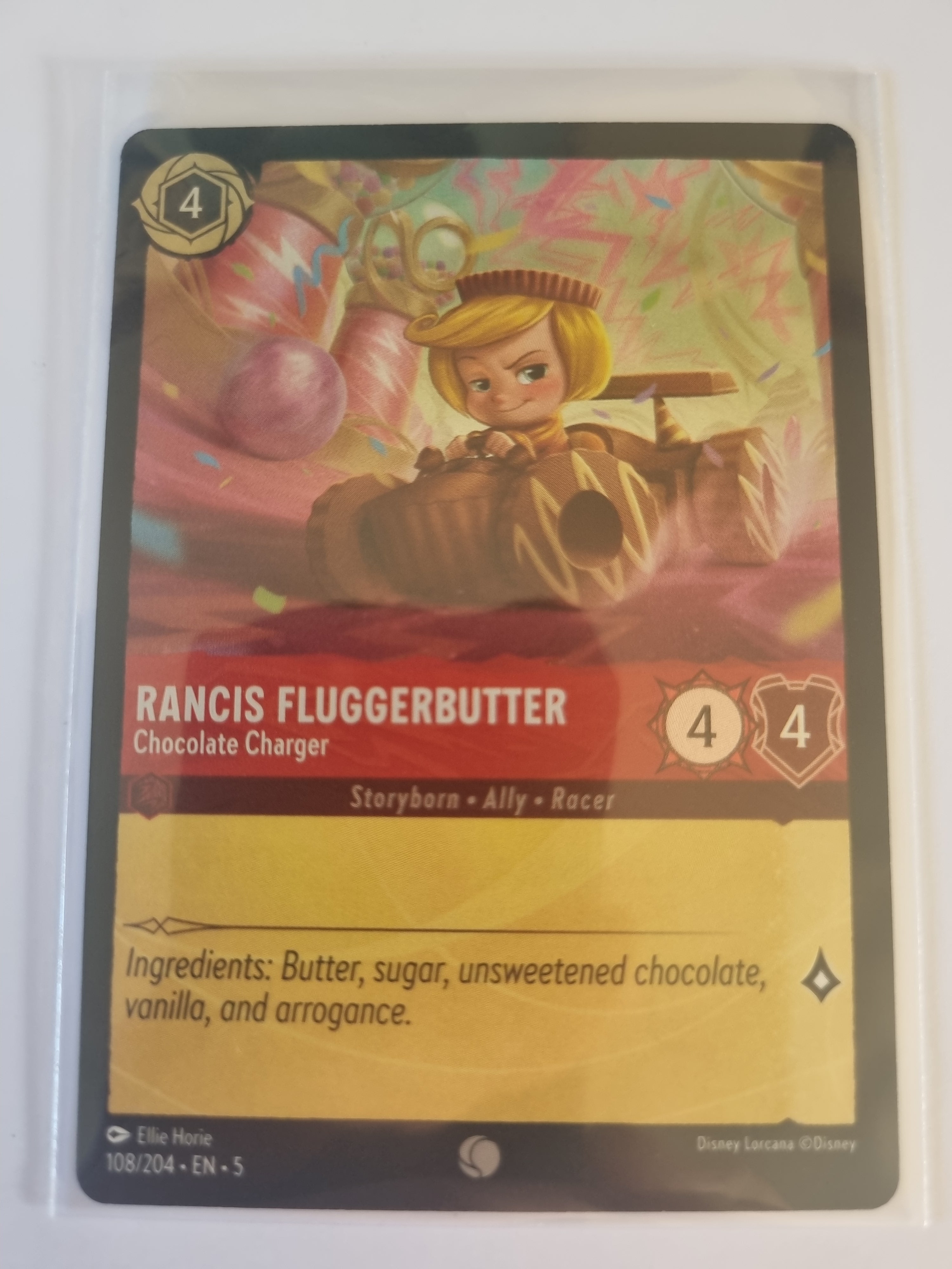 Shimmering Skies - Coldfoil Rancis Fluggerbutter - Chocolate Charger 108/204 Common