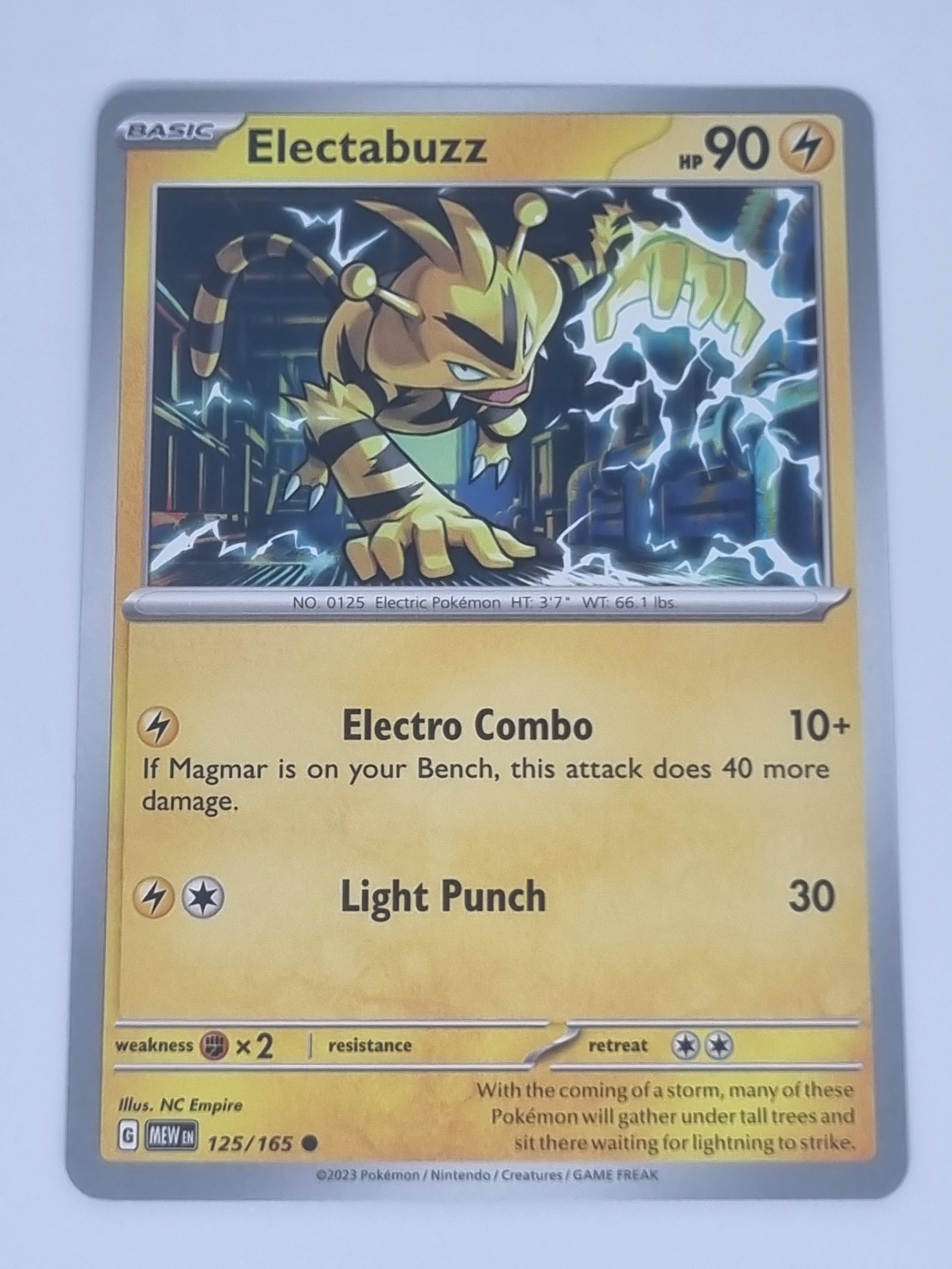 Pokemon TCG - Pokemon 151 - #125/165 - Electabuzz - Common