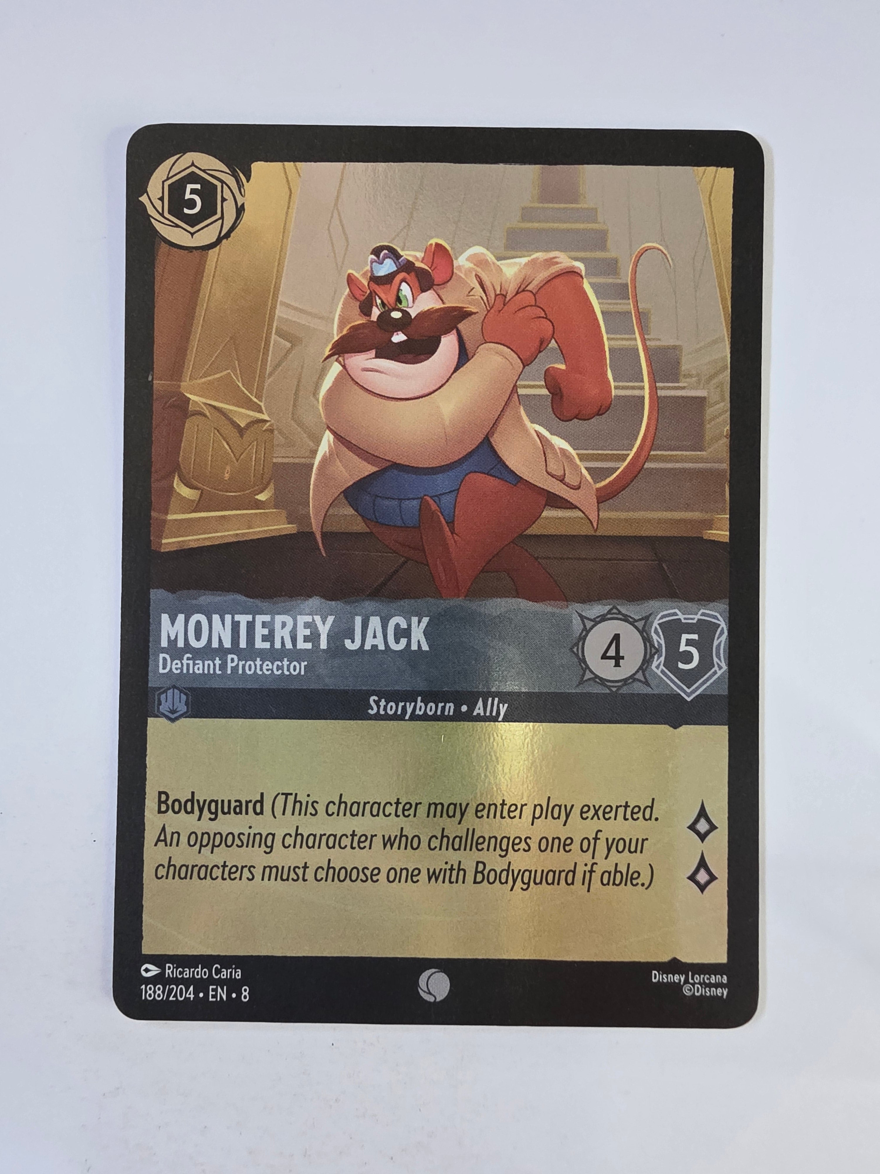 Disney Lorcana Reign of Jafar | Coldfoil | Monterey Jack Defiant Protector | #188 | Common