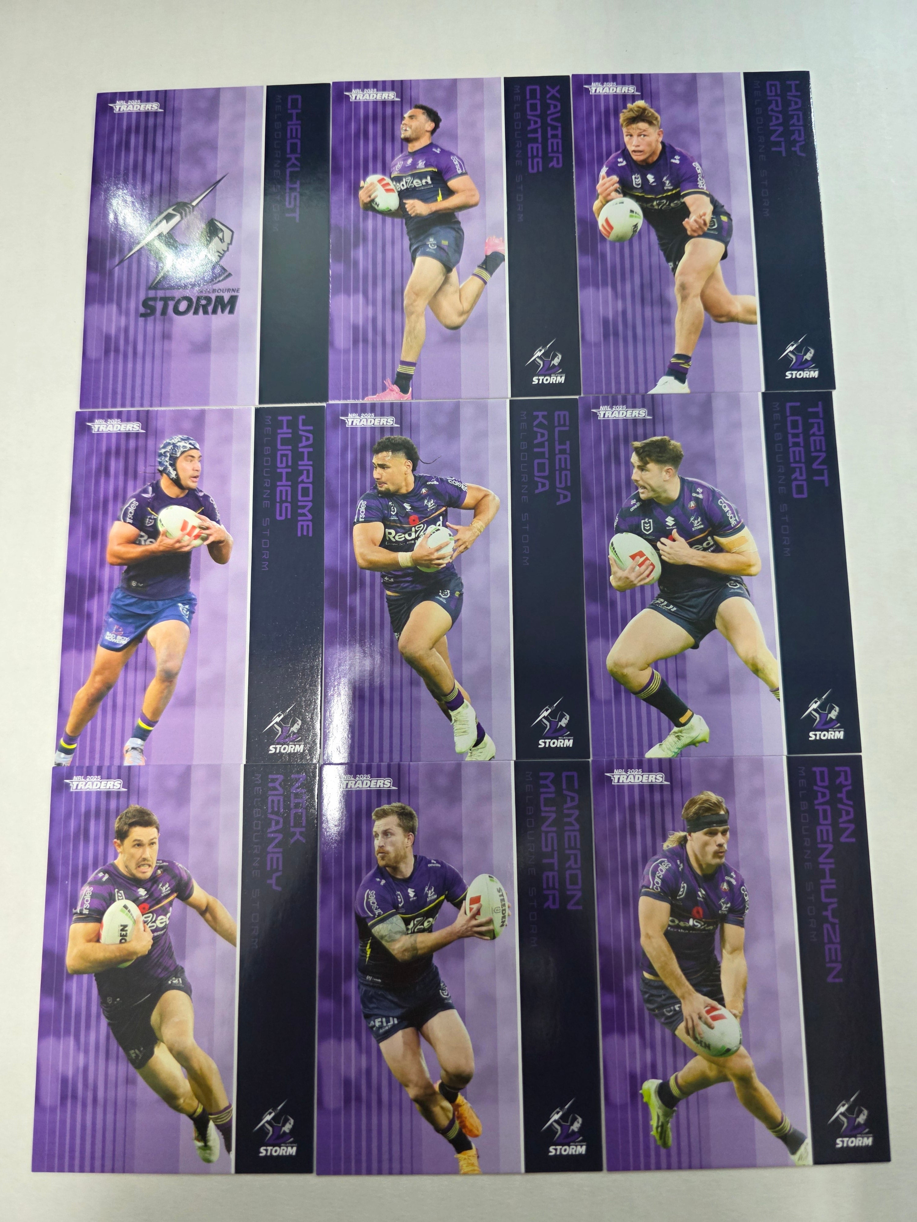 NRL 2025 Traders - Base Team Set 9 Cards - Storm