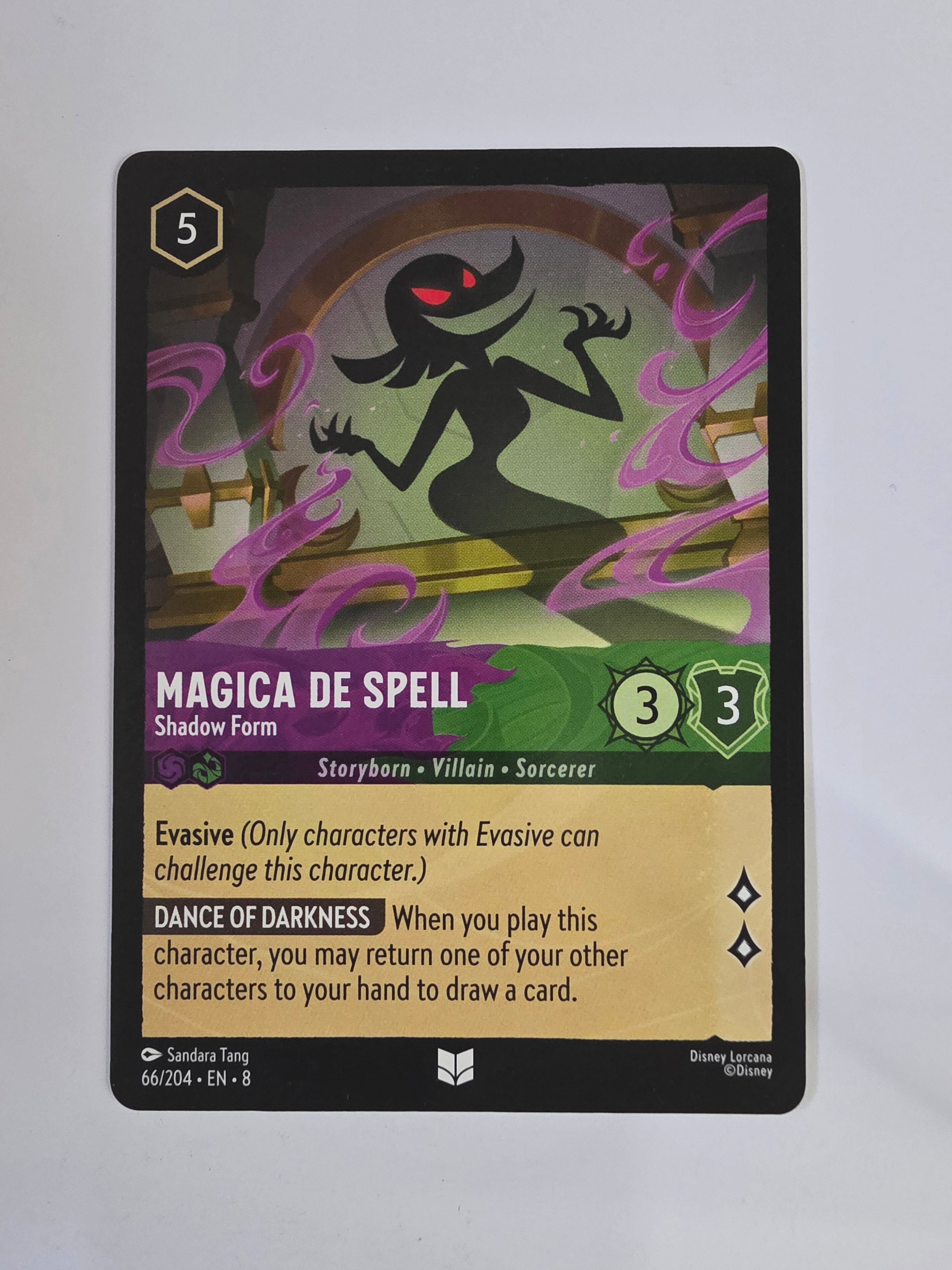 Disney Lorcana Reign of Jafar | Magica De Spell Shadow Form | #066 | Uncommon