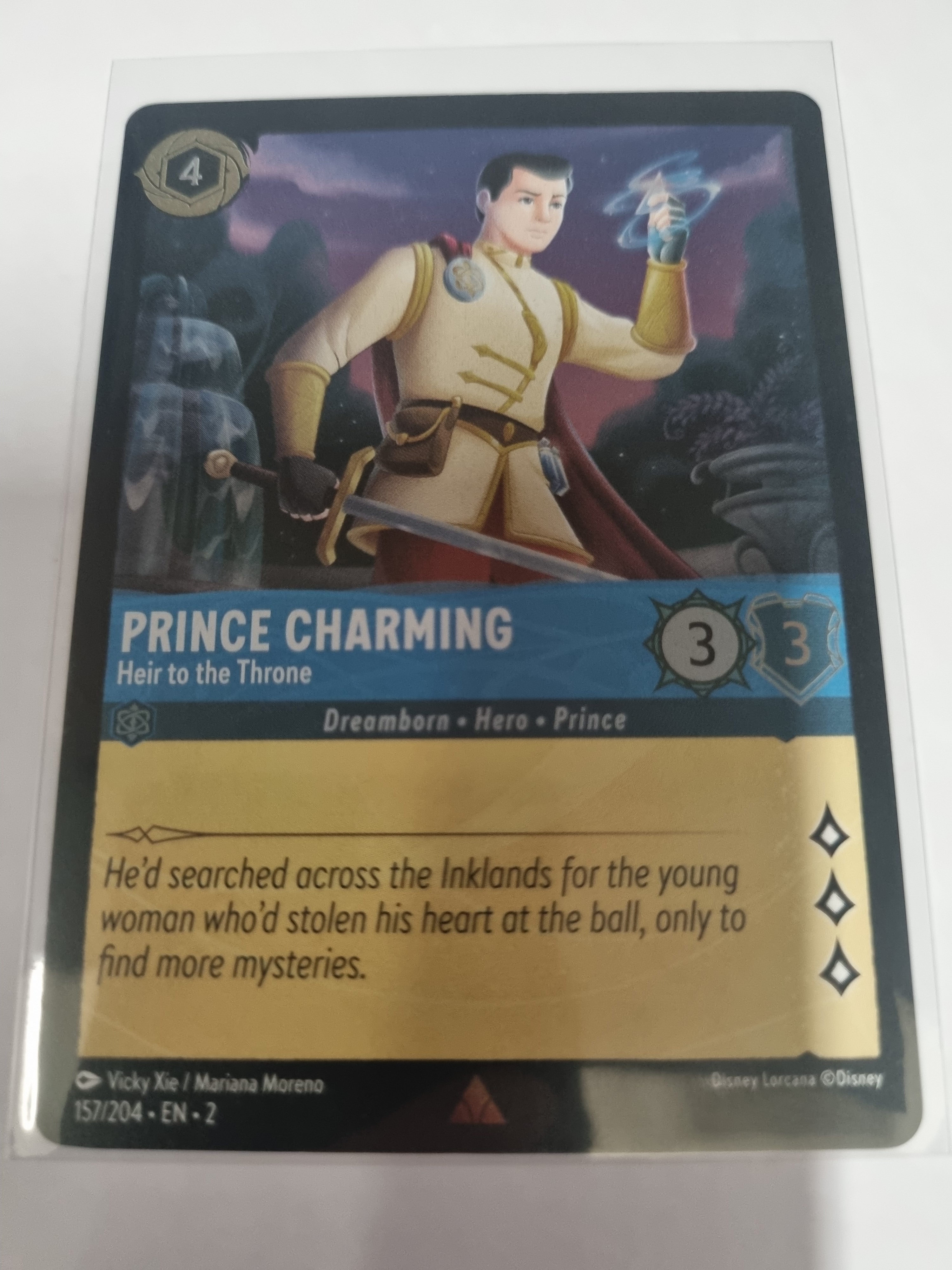 Lorcana - Floodborn - #157/204 - Coldfoil - Prince Charming Heir to the Throne Rare