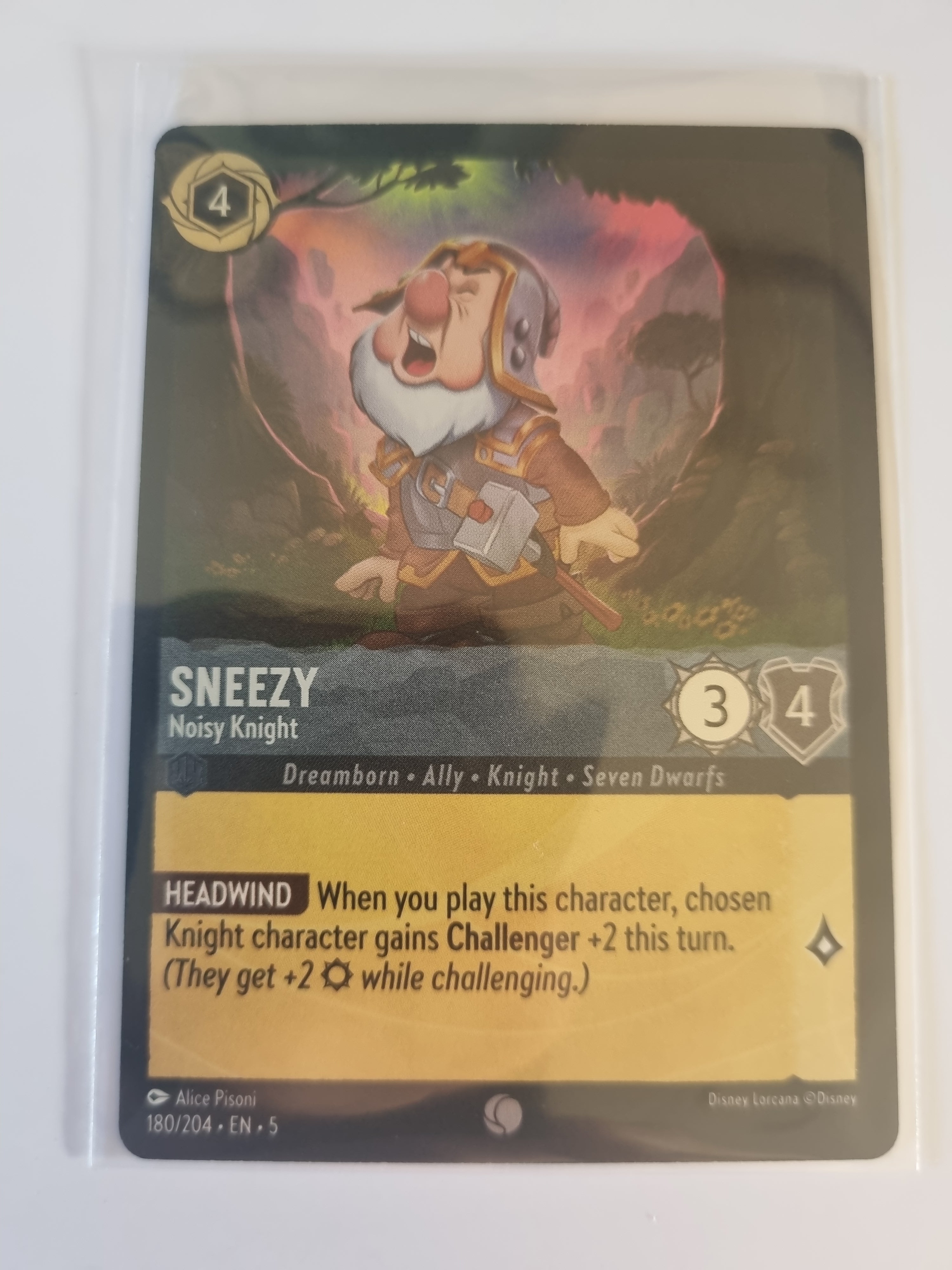 Shimmering Skies - Coldfoil - Sneezy - Noisy Knight - 180/204 - Common