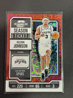 23-24 NBA Contenders Optic Season Ticket #80 Keldon Johnson (International Red)