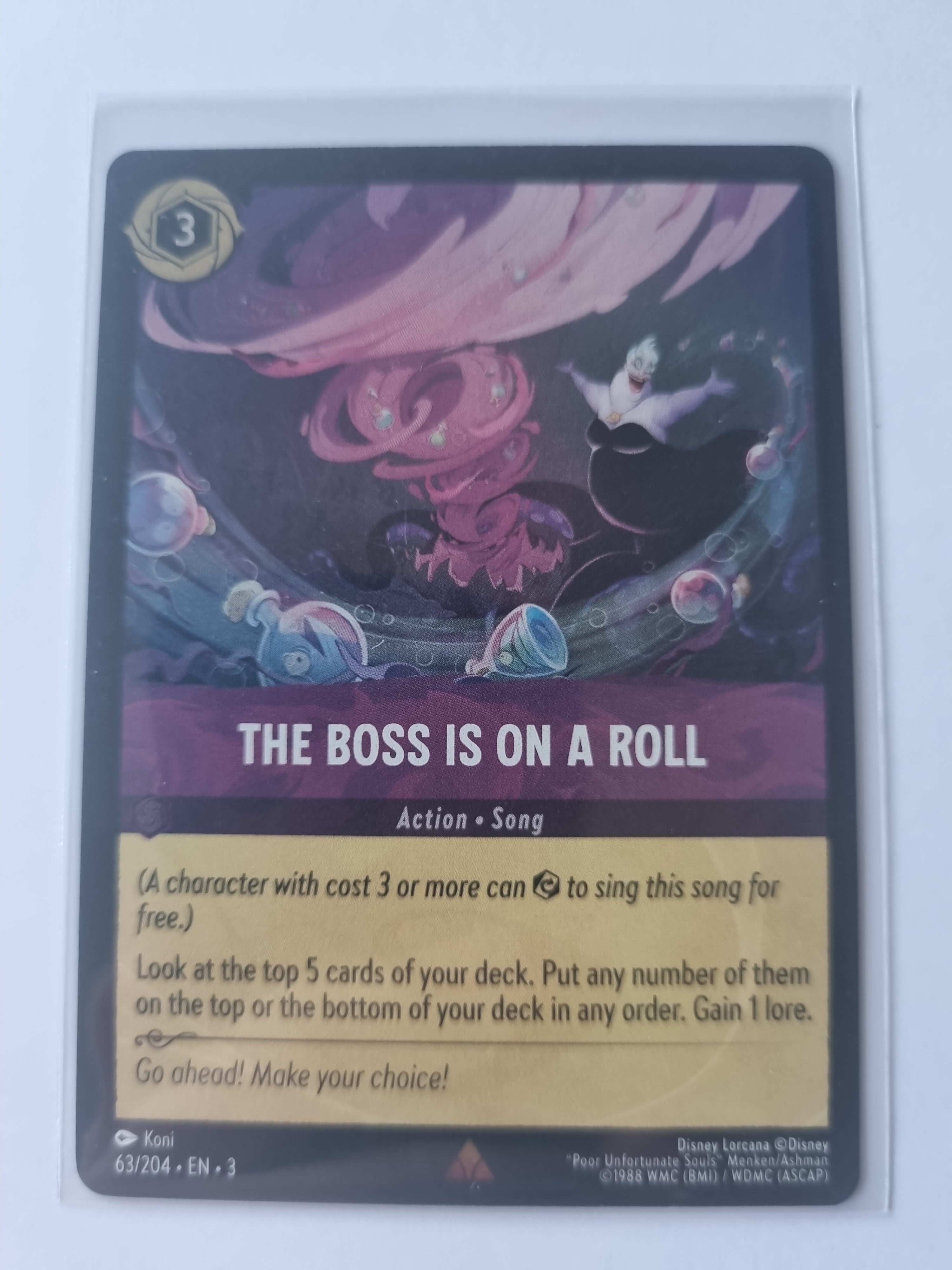 Into the Inklands - Coldfoil - The Boss Is on a Roll - 063/204 - Rare