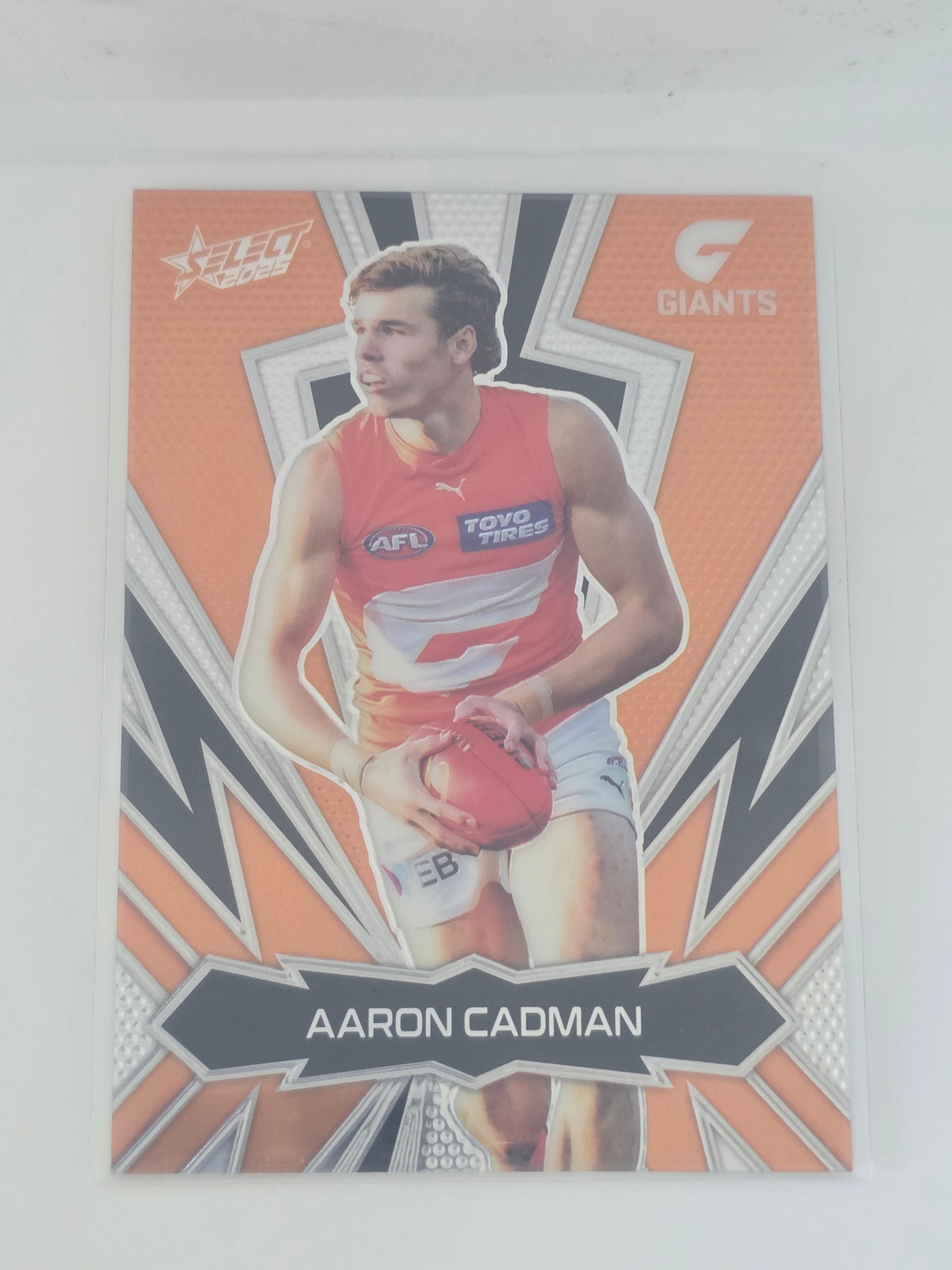 AFL Footy Stars 2025 Luminous Thunderbolt Gold #LT86 A. Cadman GWS #055/399