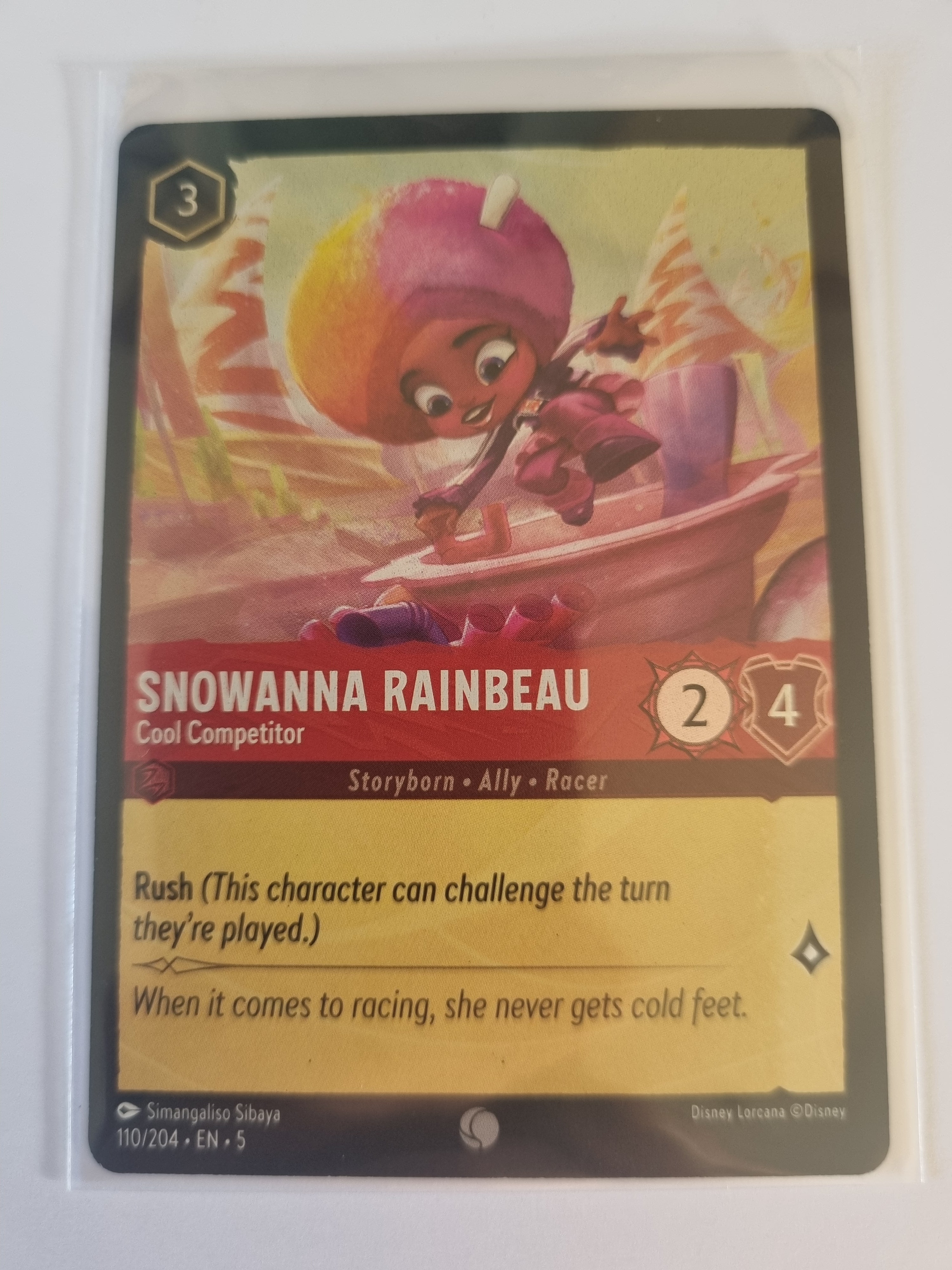 Shimmering Skies - Coldfoil - Snowanna Rainbeau - Cool Competitor - 110/204 - Common