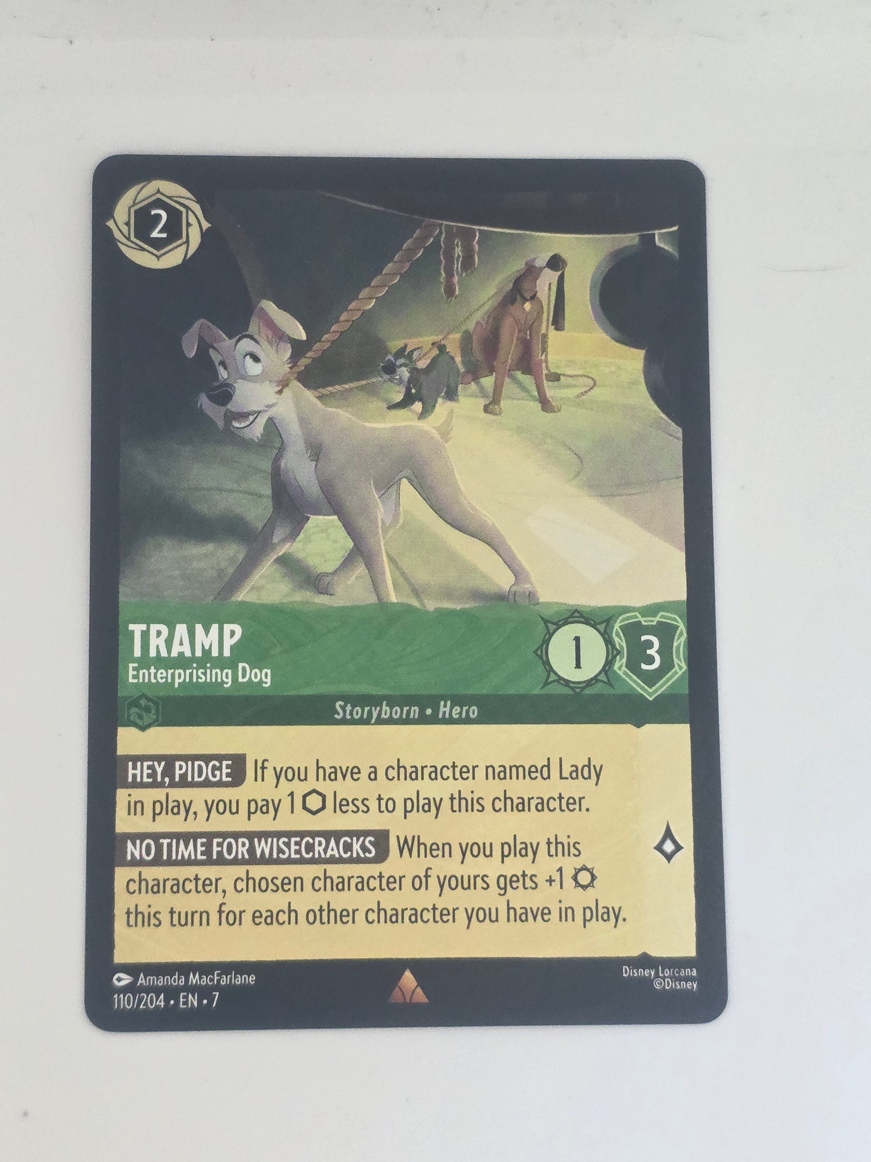 Lorcana | Archazia's Island | #110/204 | Tramp - Enterprising Dog | Rare