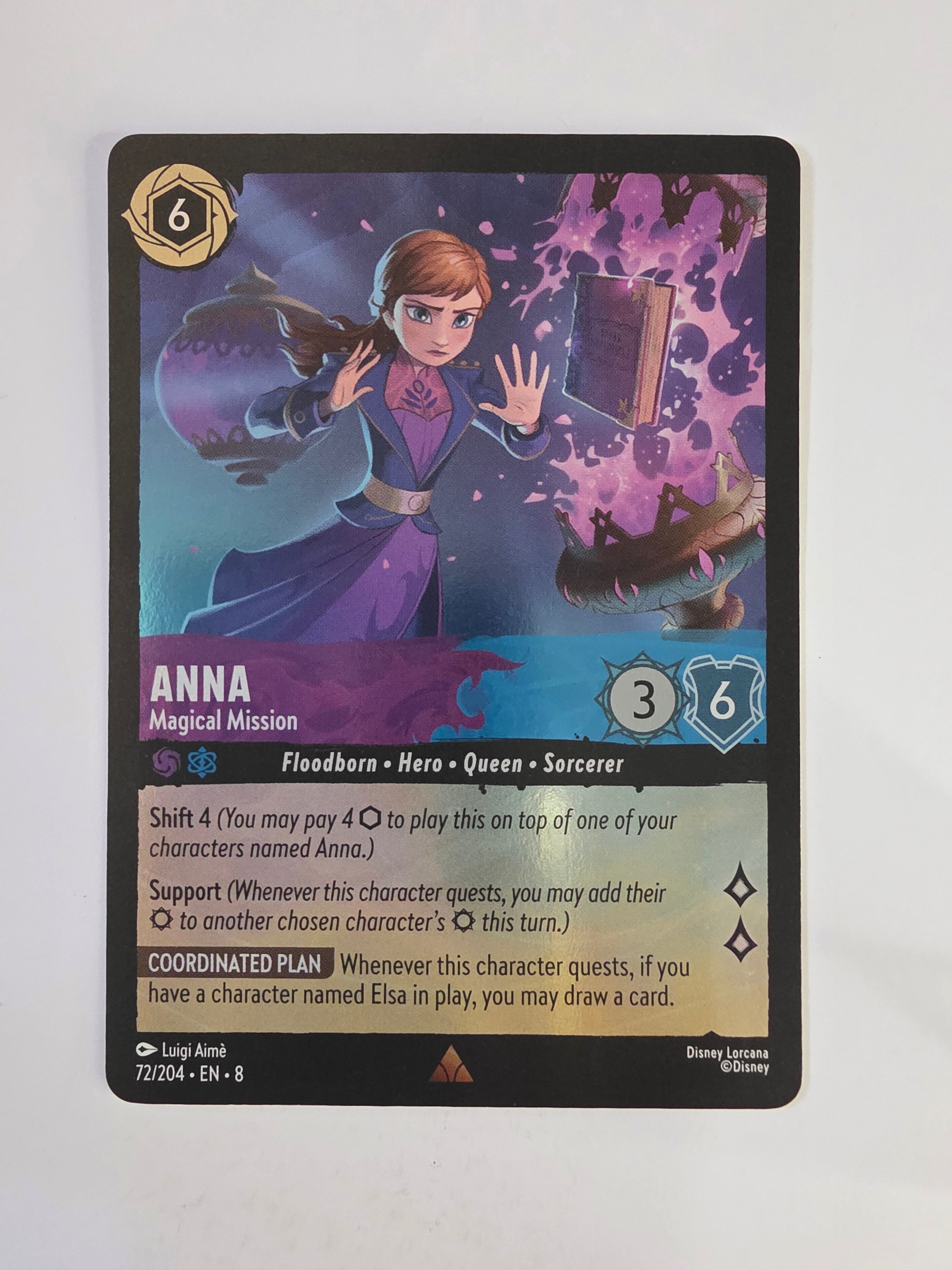 Disney Lorcana Reign of Jafar | Coldfoil | Anna Magical Mission | #072 | Rare