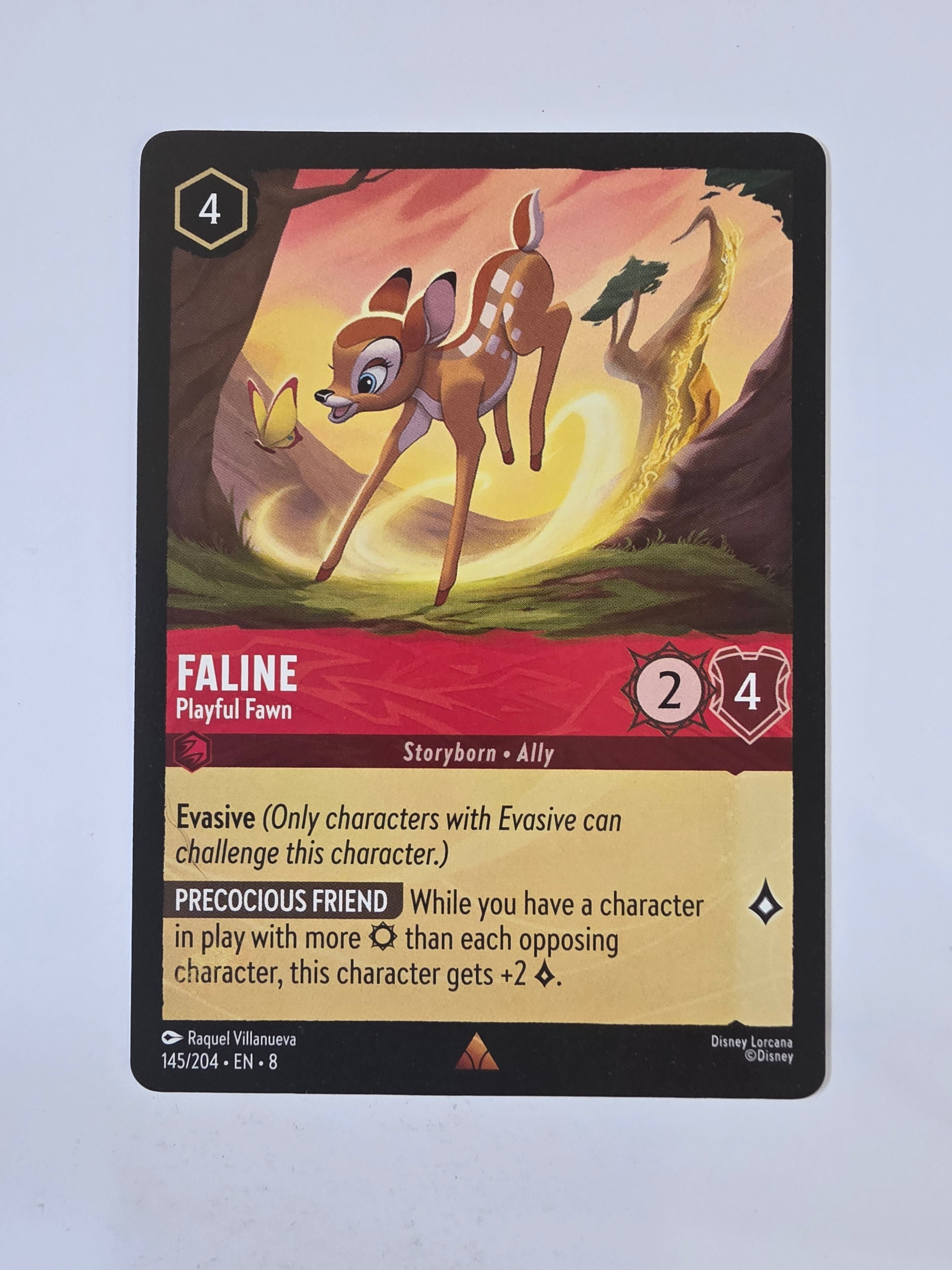 Disney Lorcana Reign of Jafar | Faline Playful Fawn | #145 | Rare