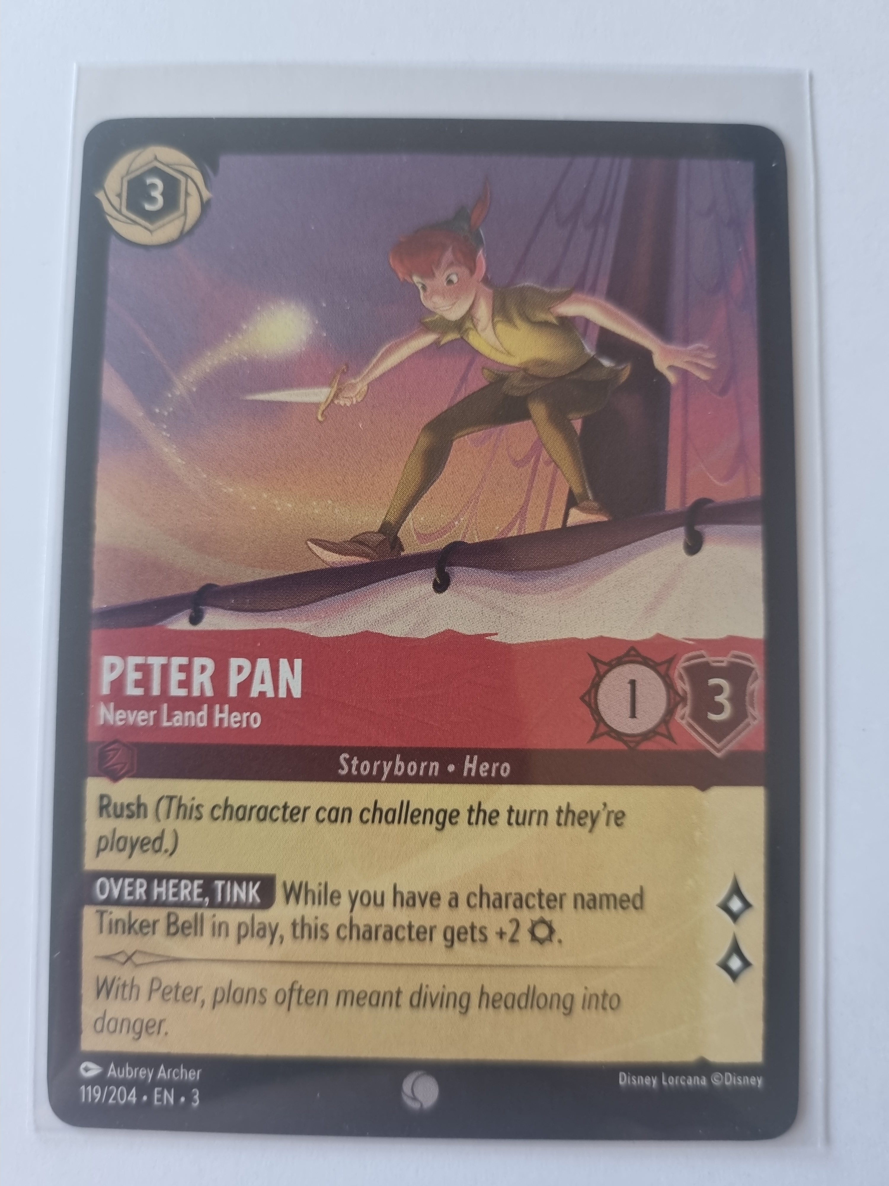 Into the Inklands - Coldfoil - Peter Pan - Never Land Hero 119/204 Common
