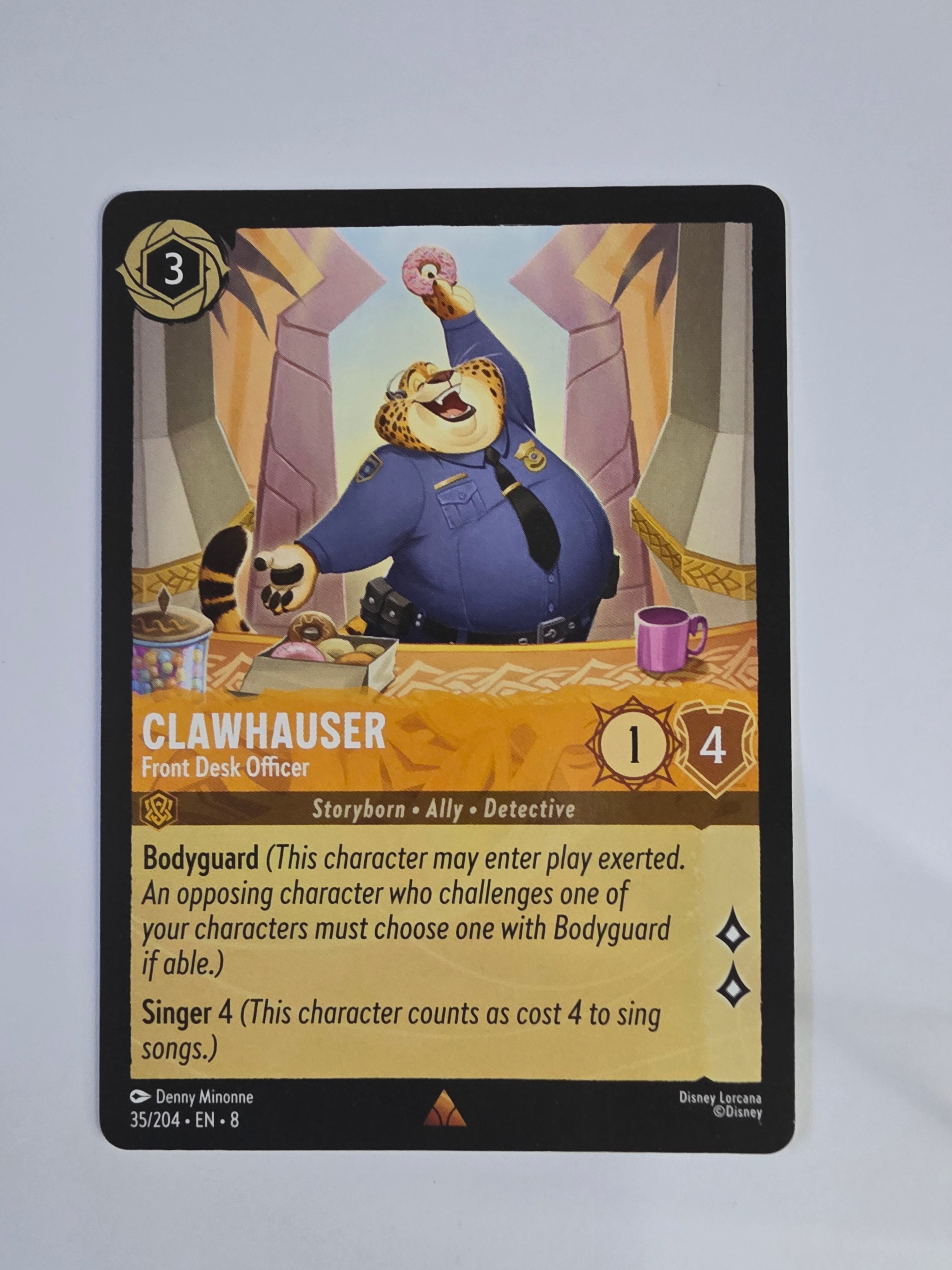 Disney Lorcana Reign of Jafar | Clawhauser Front Desk Officer | #035 | Rare