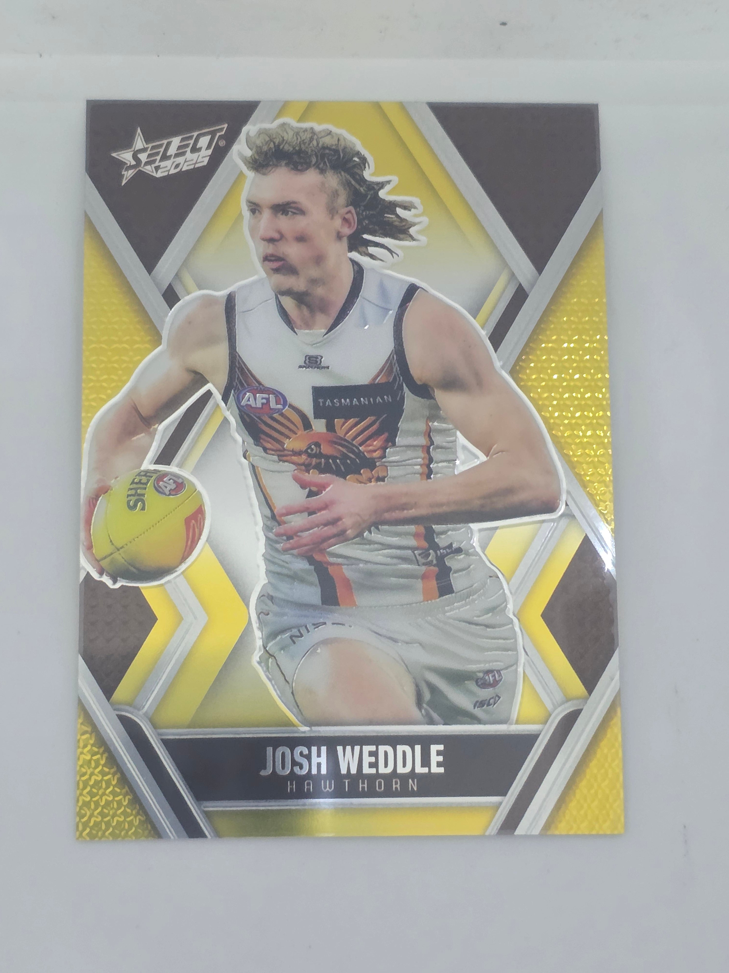 AFL Footy Stars 2025 | Luminous Base | #L109 | J. Weddle | Hawthorn