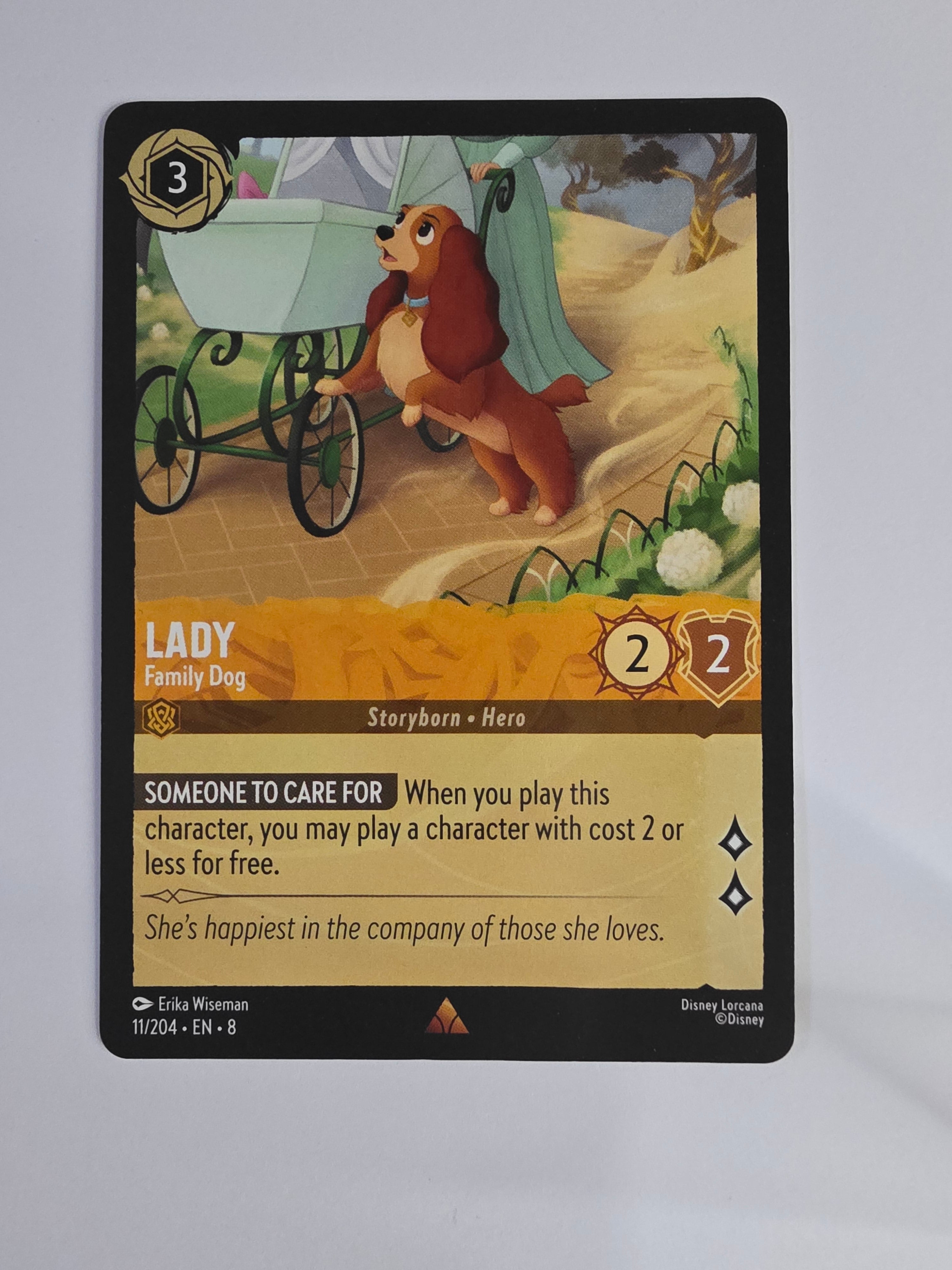 Disney Lorcana Reign of Jafar | Lady Family Dog | #011 | Rare