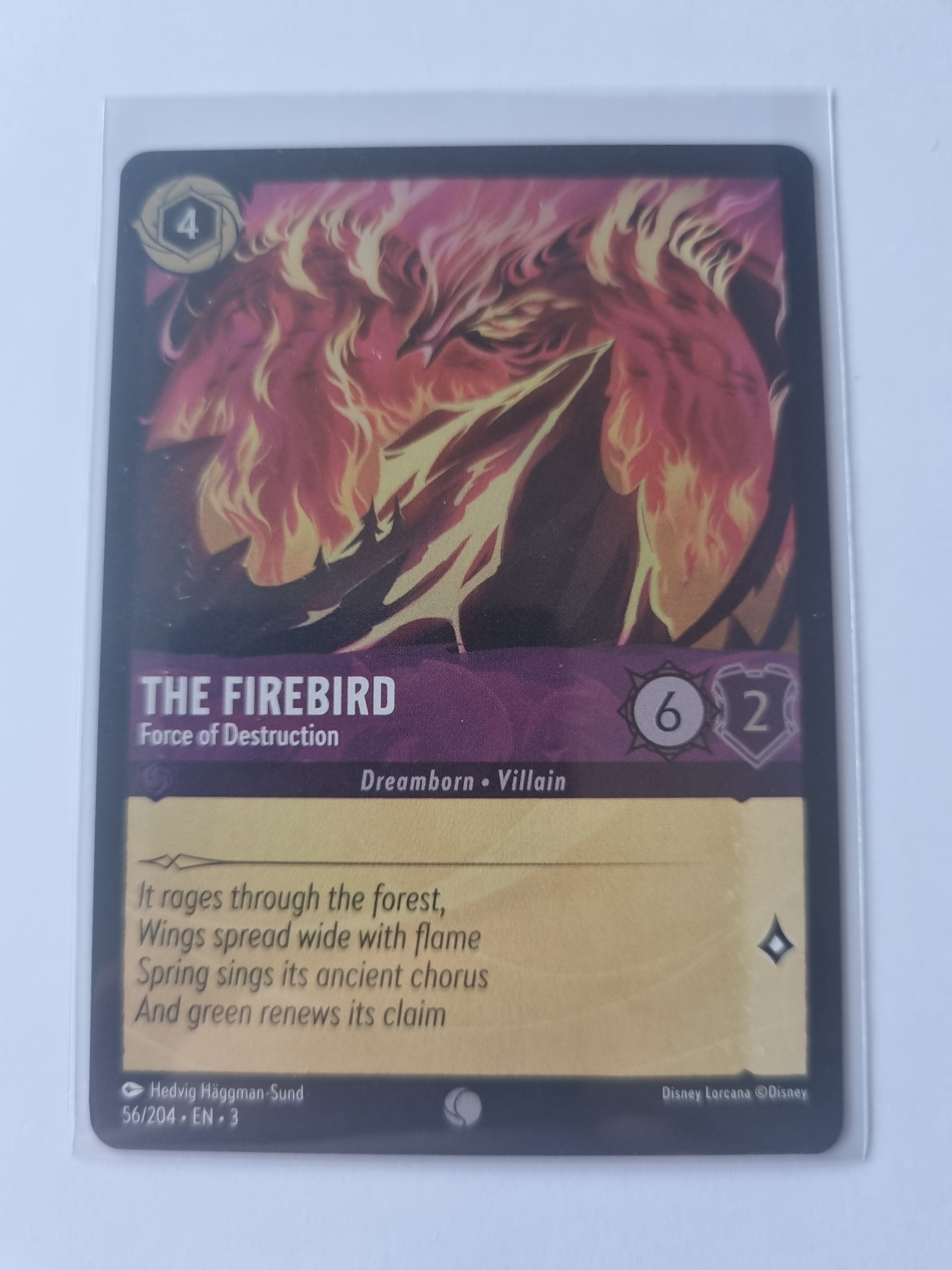 Into the Inklands Coldfoil The Firebird - Force of Destruction 56/204 Common