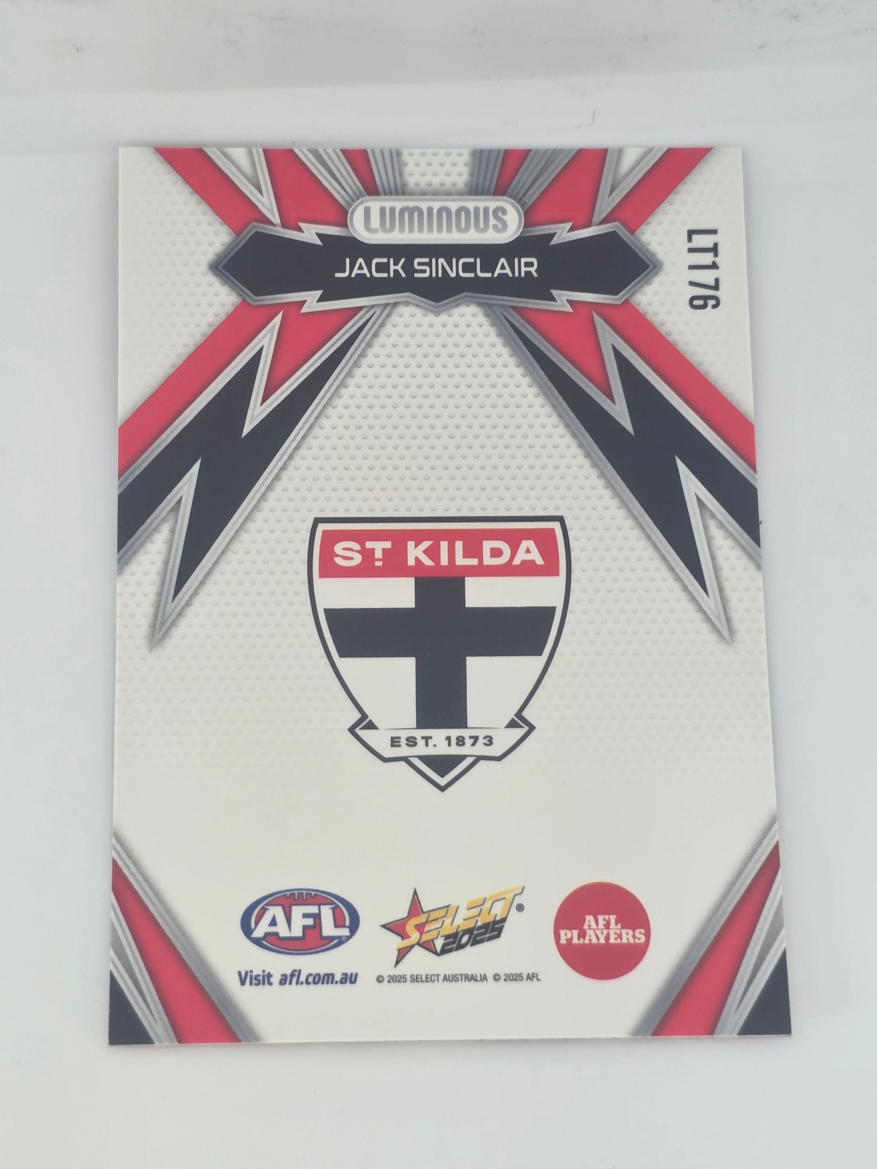 AFL Footy Stars 2025 | Luminous Thunderbolt | #LT176 | J. Sinclair | St Kilda