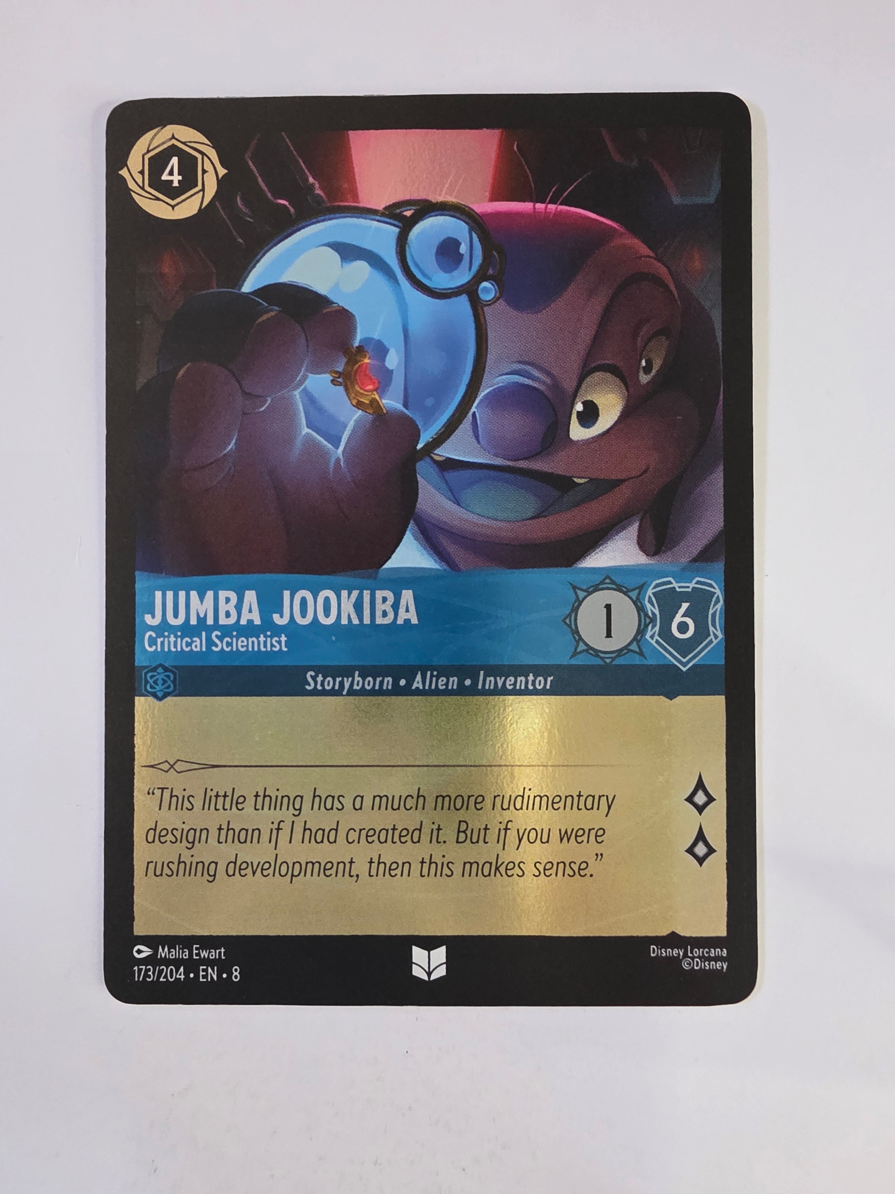 Disney Lorcana Reign of Jafar | Coldfoil | Jumba Jookiba Critical Scientist | #173 | Uncommon