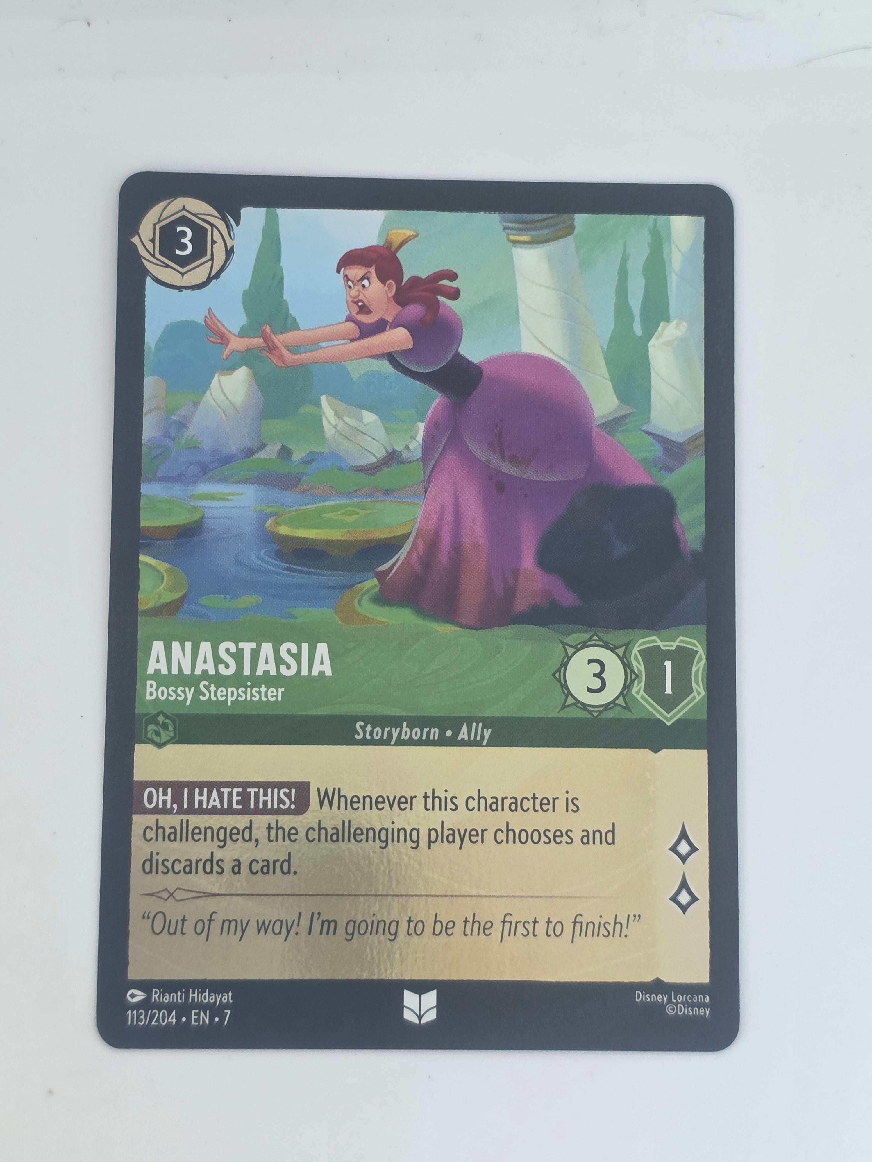 Lorcana | Archazia's Island COLDFOIL #113/204 Anastasia - Bossy Stepsister | U/C