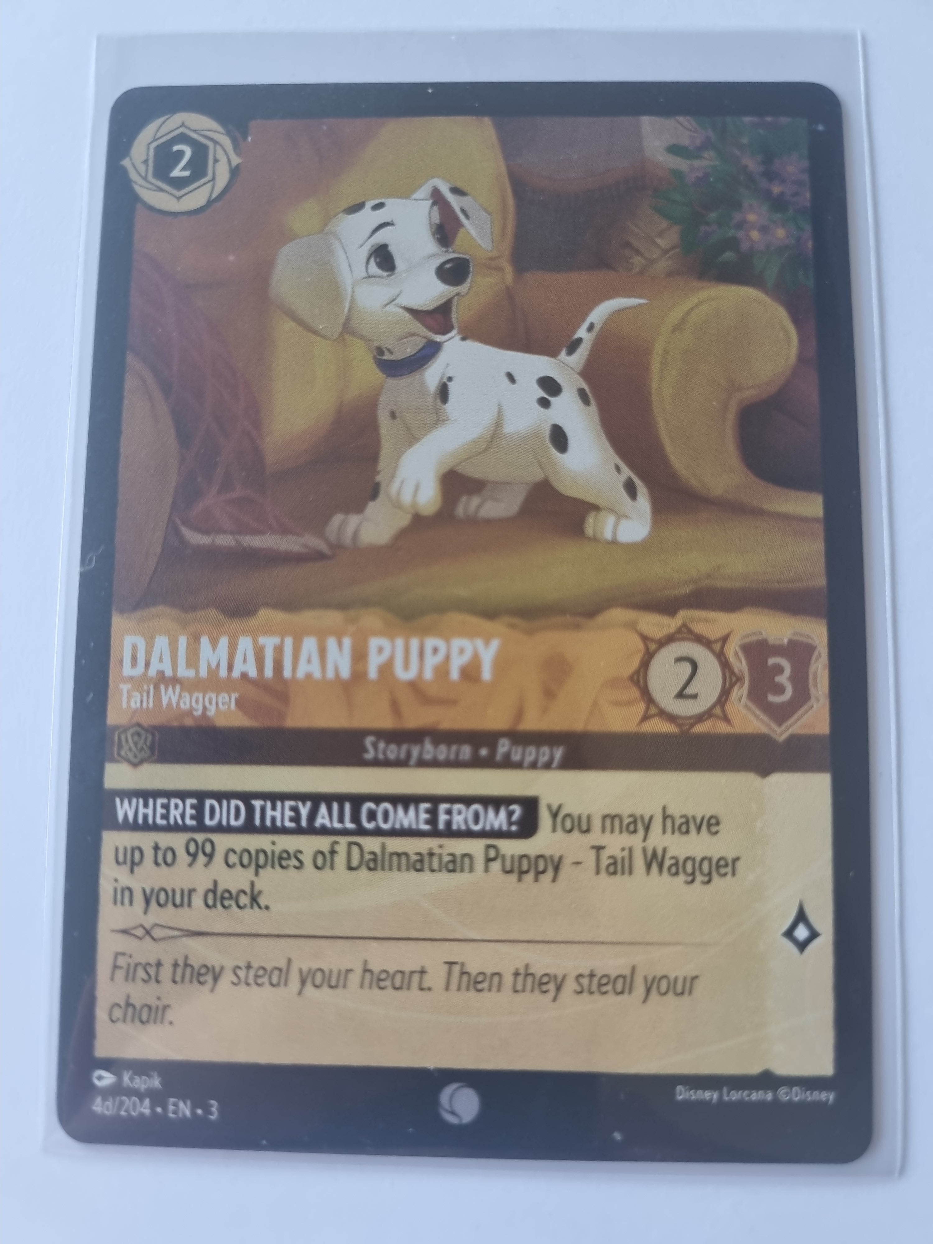 Into the Inklands - Coldfoil Dalmatian Puppy - Tail Wagger 004d/204 Common