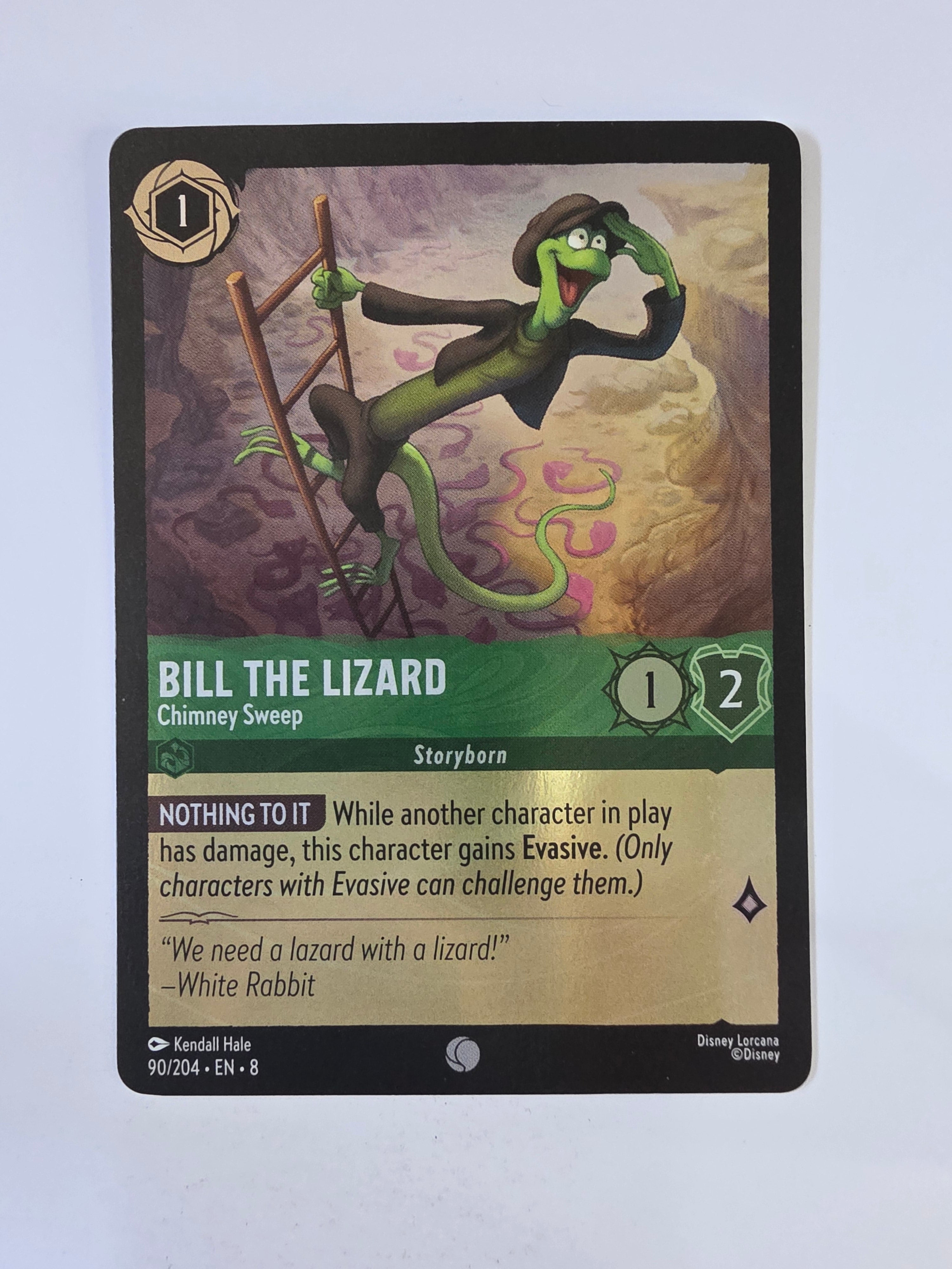 Disney Lorcana Reign of Jafar | Coldfoil | Bill the Lizard Chimney Sweep | #090 | Common