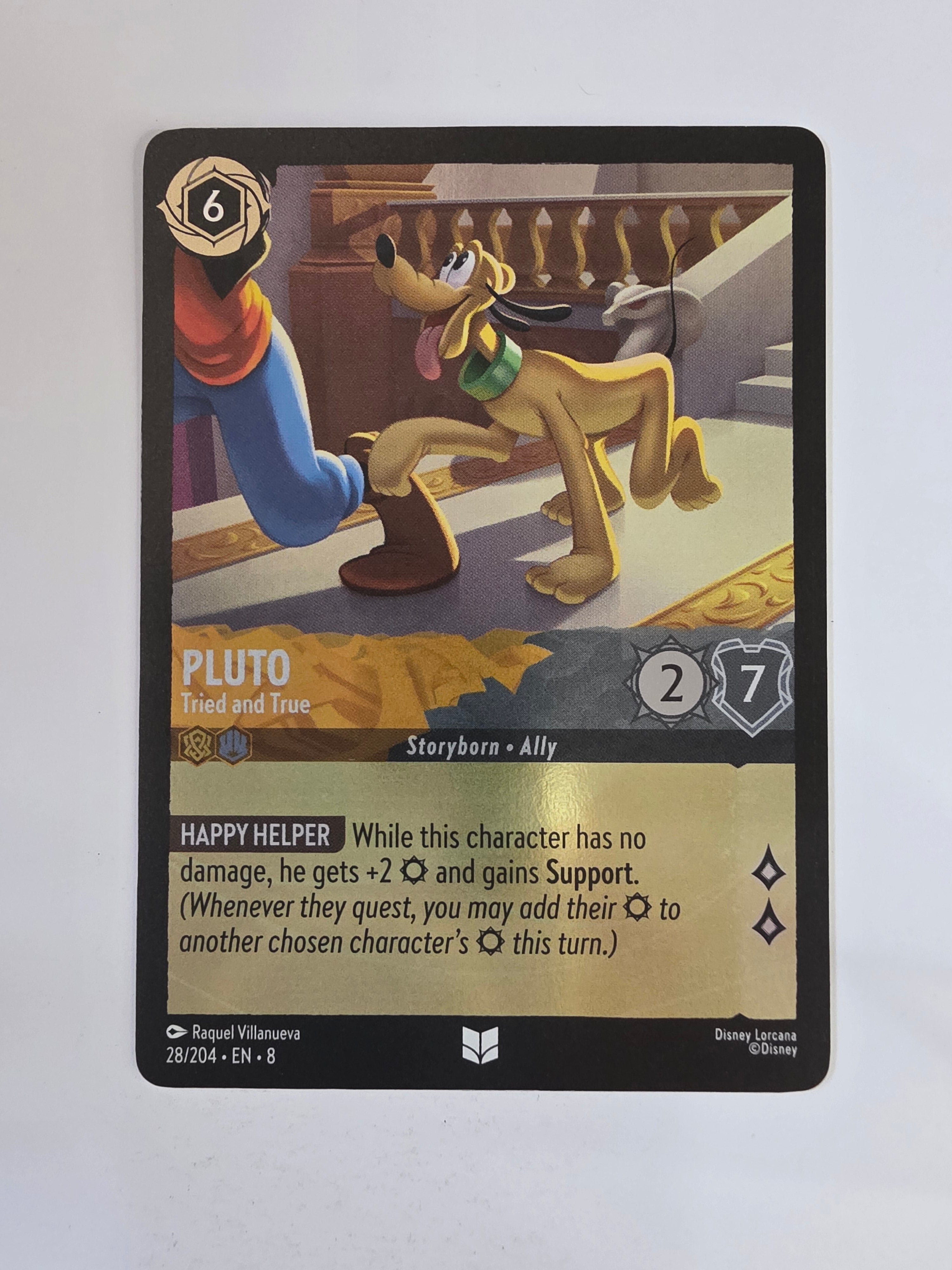 Disney Lorcana Reign of Jafar | Coldfoil | Pluto Tried & True | #028 | Uncommon