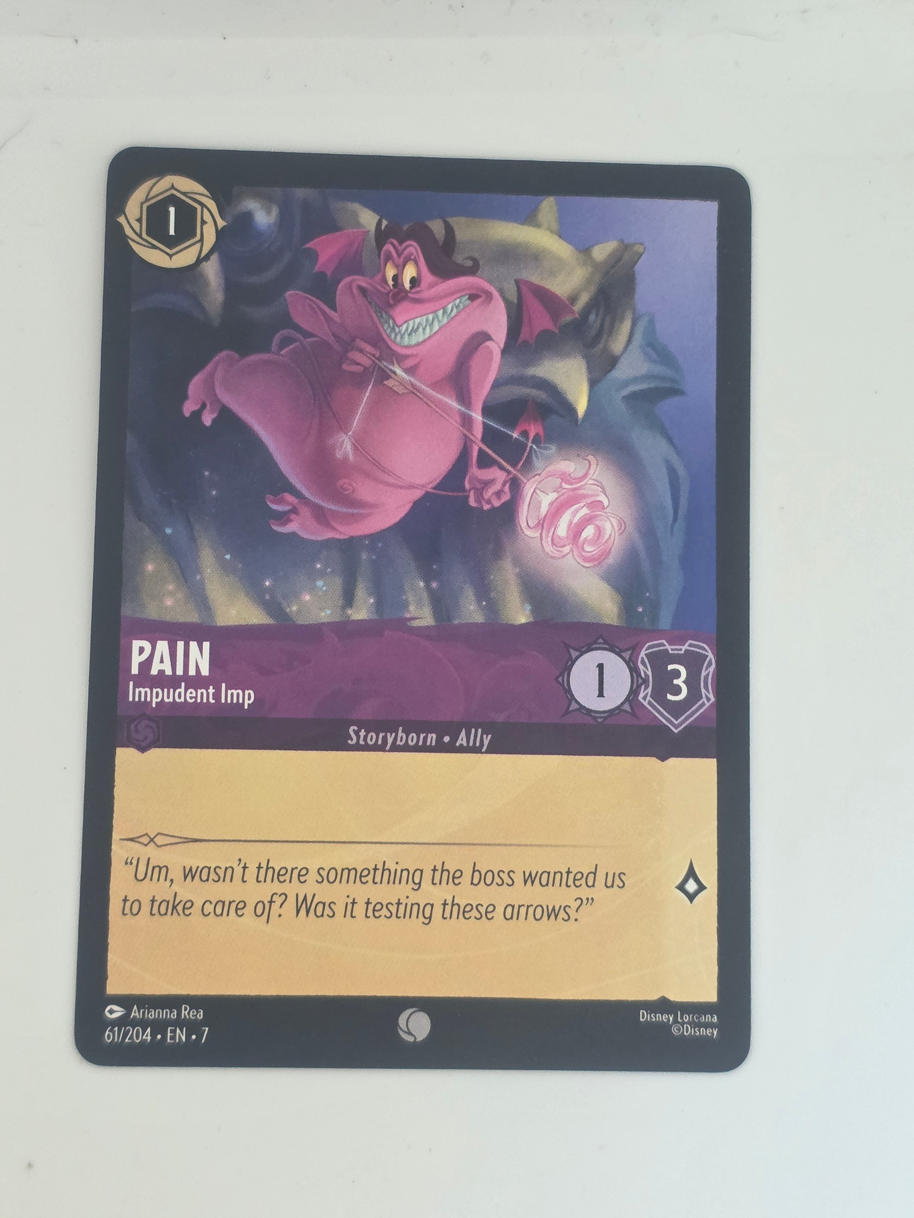 Lorcana | Archazia's Island | #61/204 | Pain - Impudent Imp | Common