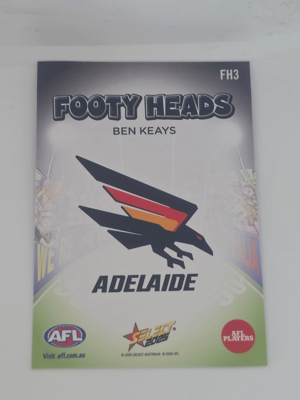 AFL Footy Stars 2025 | Footy Heads | #FH3 | B. Keays | Adelaide Crows