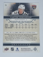 2021-22 Hockey Artifacts - #71 - Carter Verhaeghe - Panthers