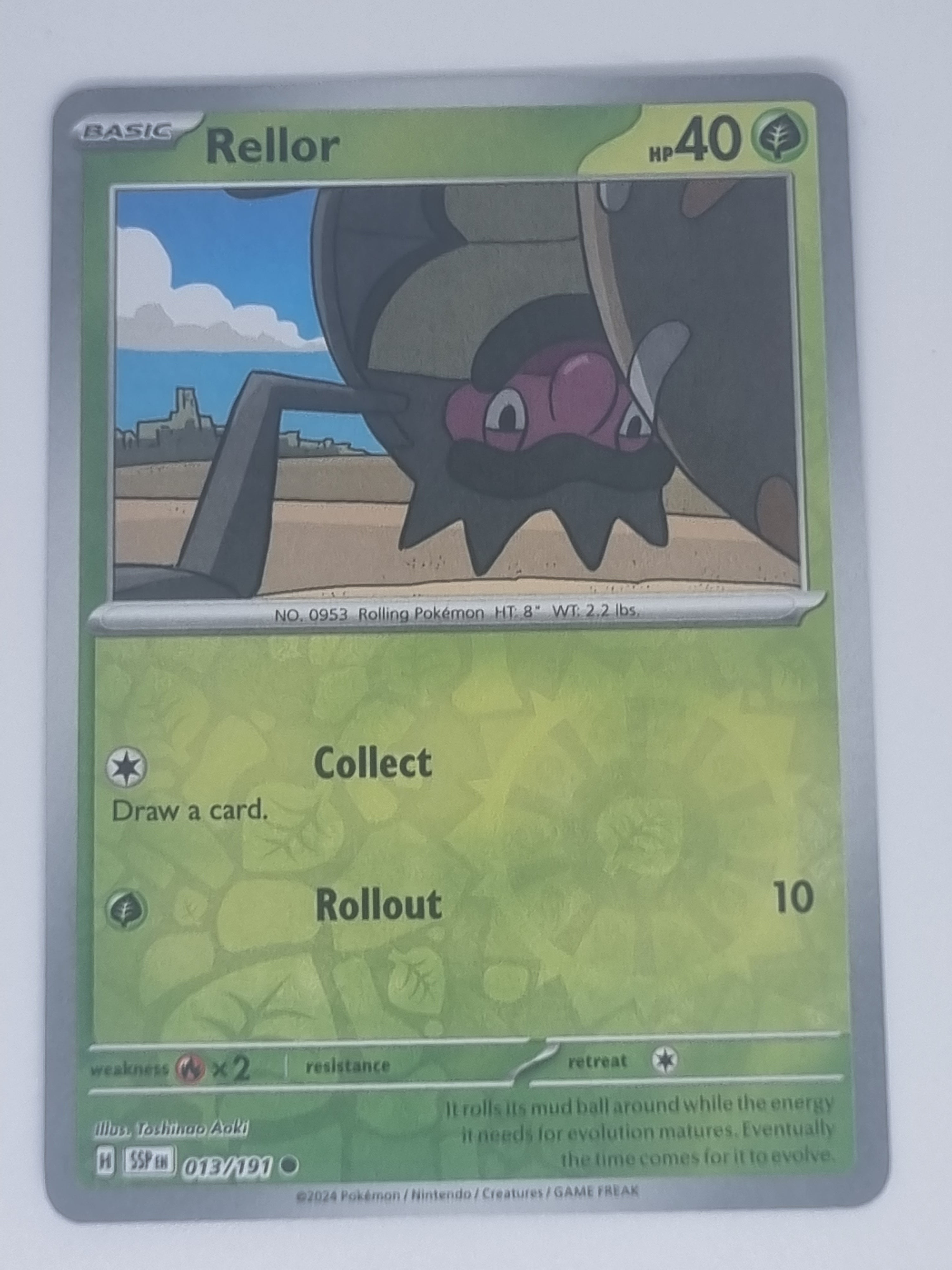 Pokemon TCG - Surging Sparks - #013/191 - Reverse Holo - Rellor - Common