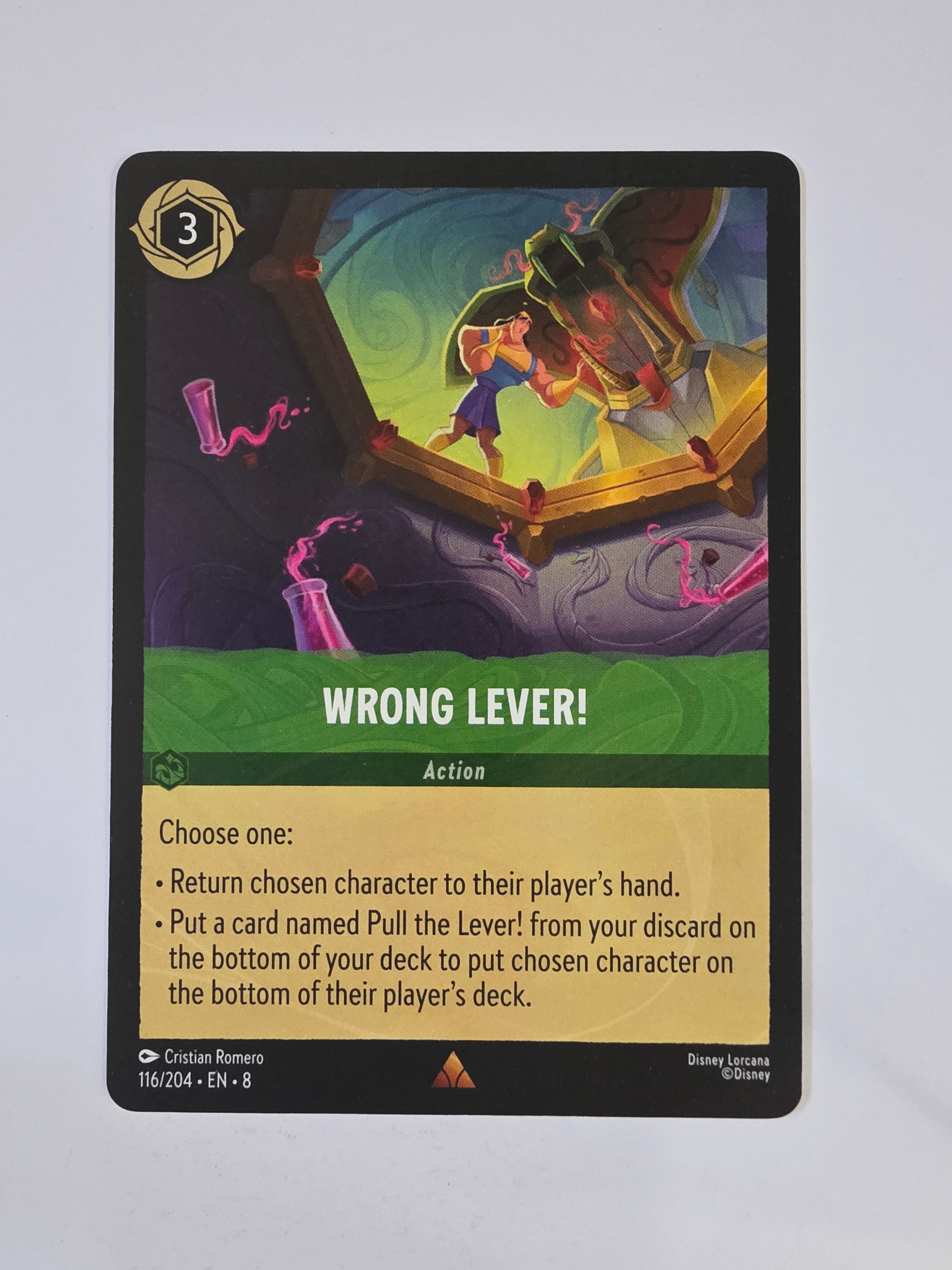 Disney Lorcana Reign of Jafar | Wrong Lever! | #116 | Rare