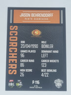 2024-25 LUXE Cricket Traders - Parallel - #P116 - Jason Behrendorff - Scorchers