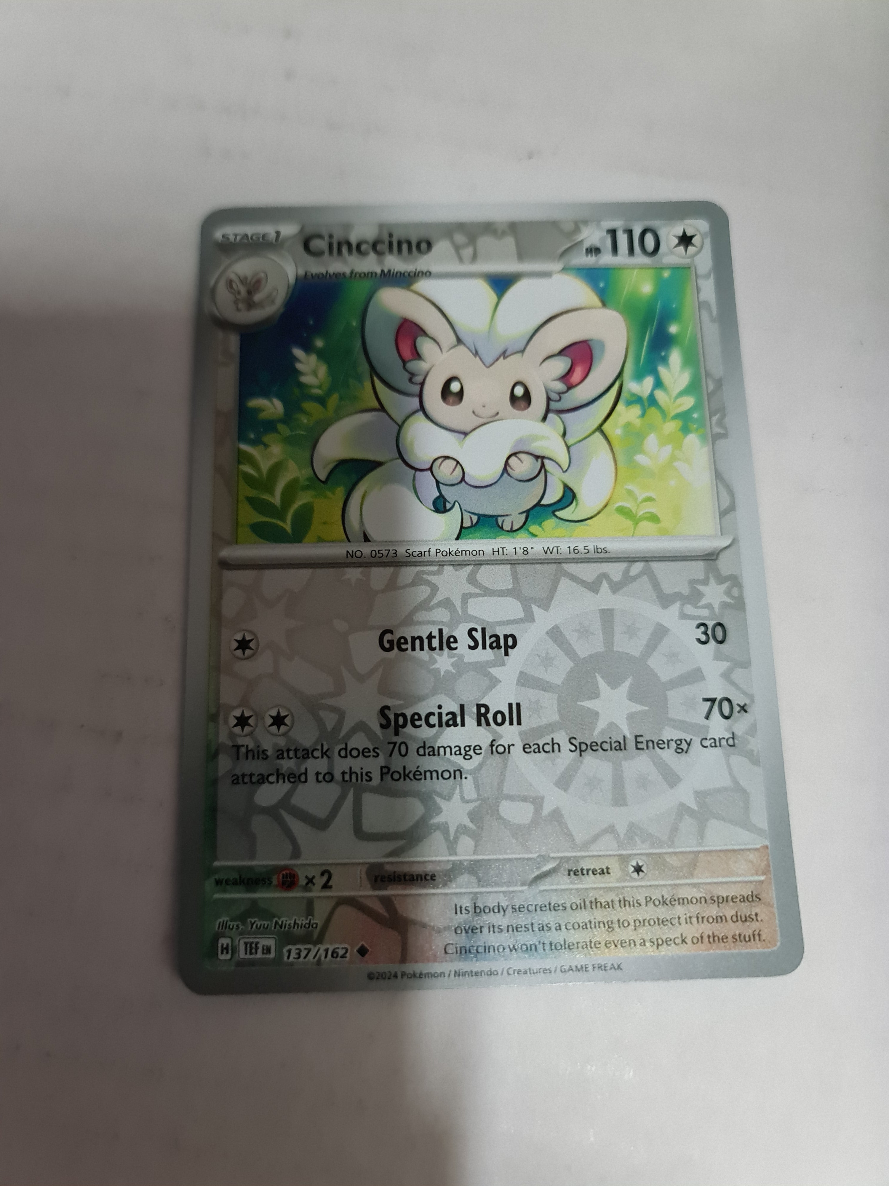 Pokemon TCG - Temporal Forces - #137 - Cinccino Reverse Holo Uncommon