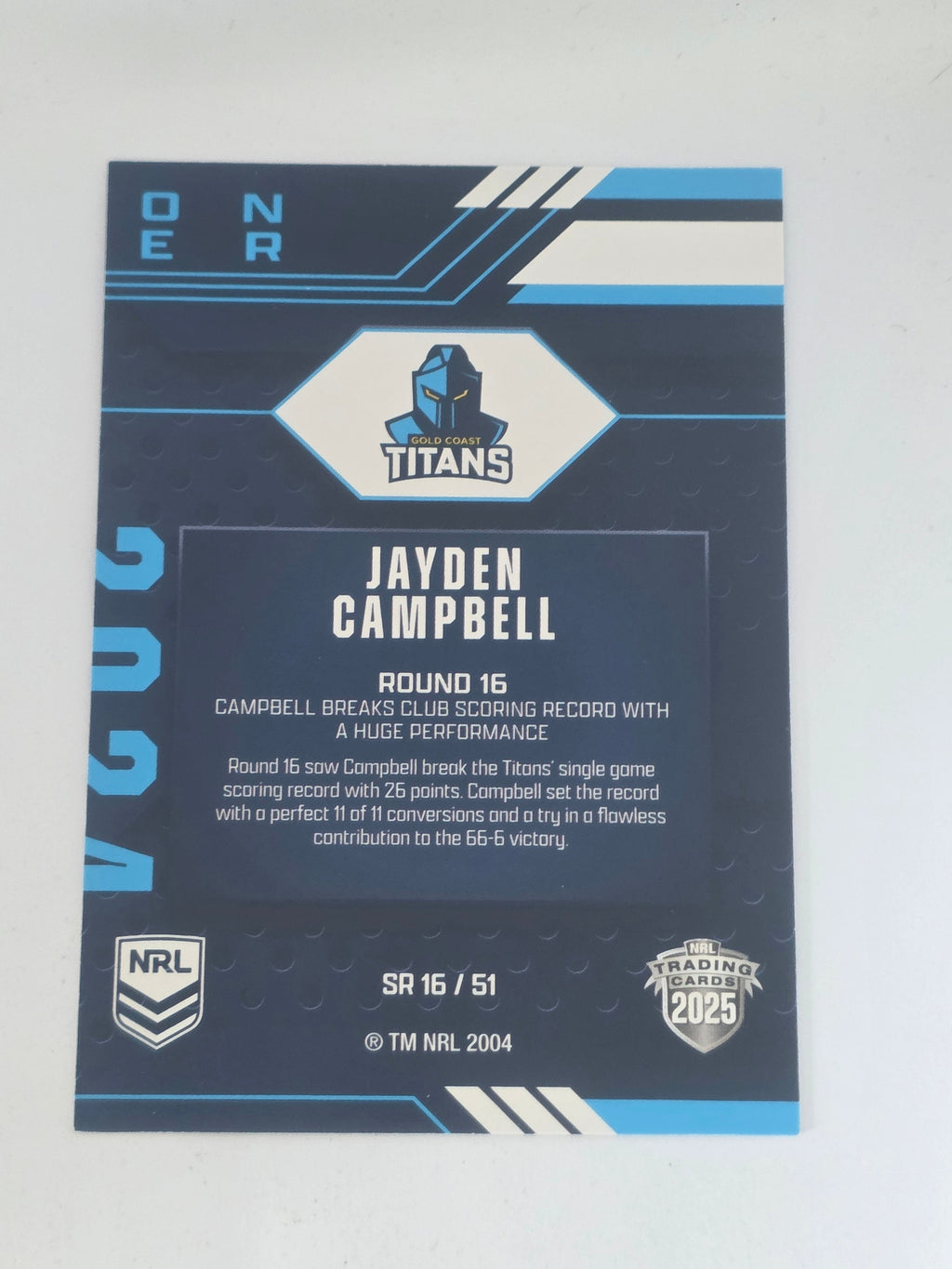 NRL 2025 Traders | 2024 Season to Remember | #SR16 | Jayden Campbell | Titans
